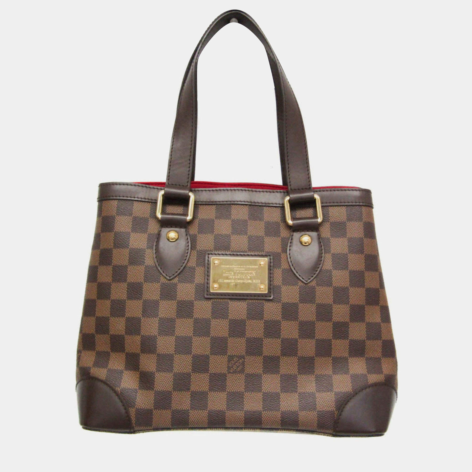 مملوكة مسبقًا Louis Vuitton Damier Hampstead PM Handbag Brown Ebene