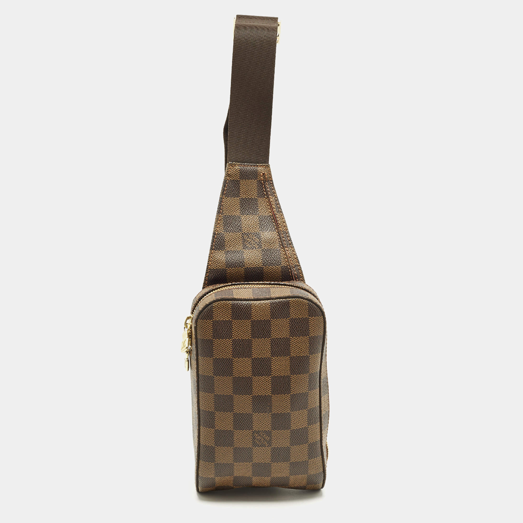 Pre Owned Louis Vuitton Geronimo Damier Ebene Canvas Bag