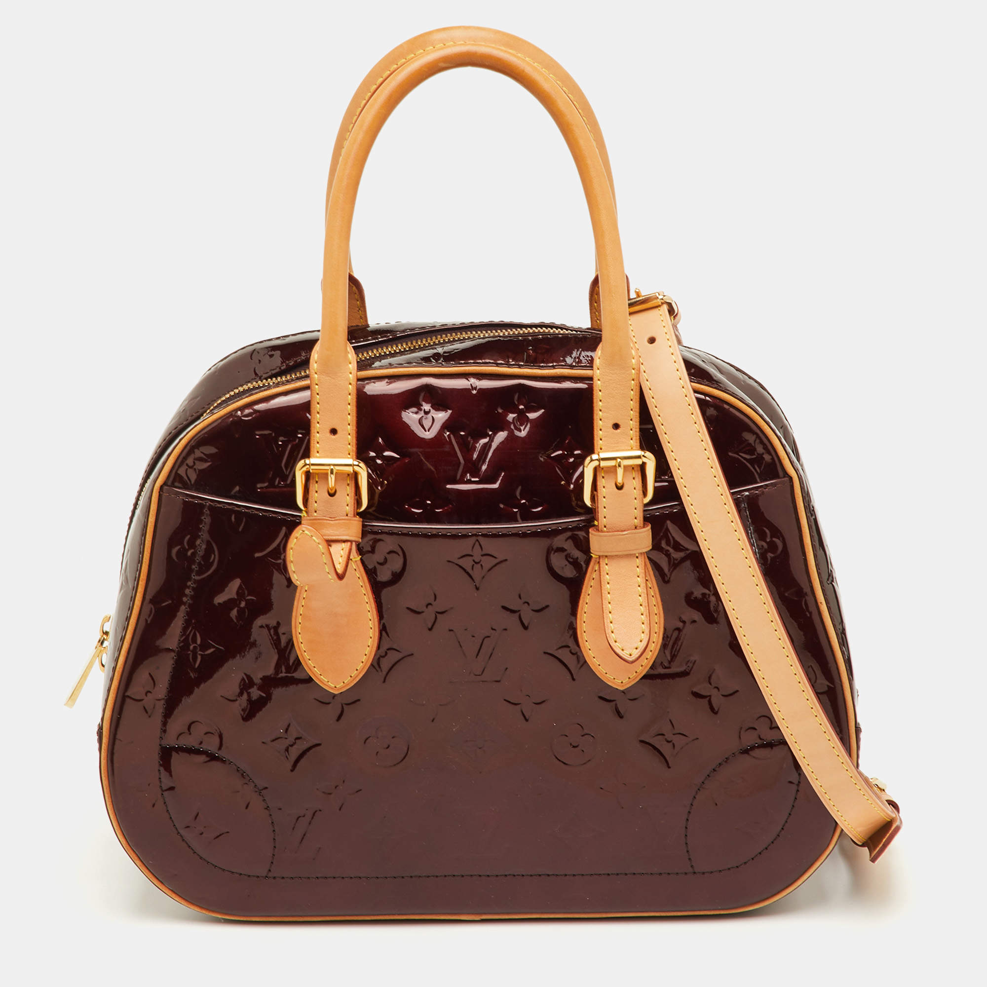 مملوكة مسبقًا Louis Vuitton Summit Drive Amarante Monogram Vernis Bag