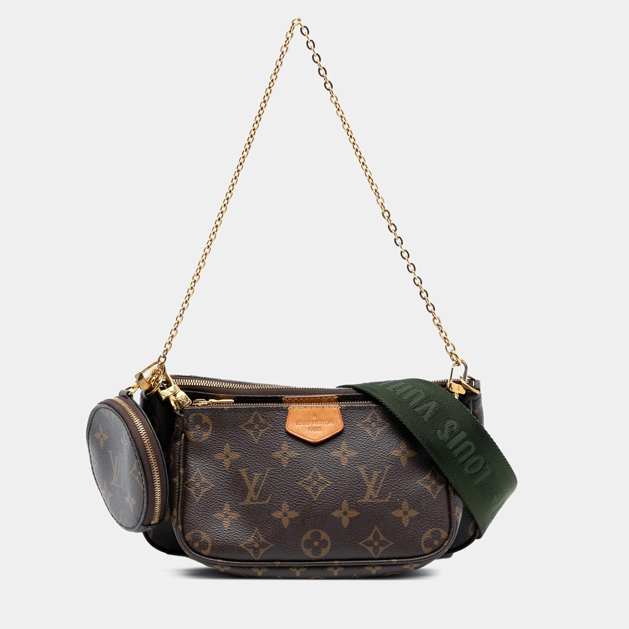Pre Owned Louis Vuitton Brown Monogram Multi Pochette Accessoires