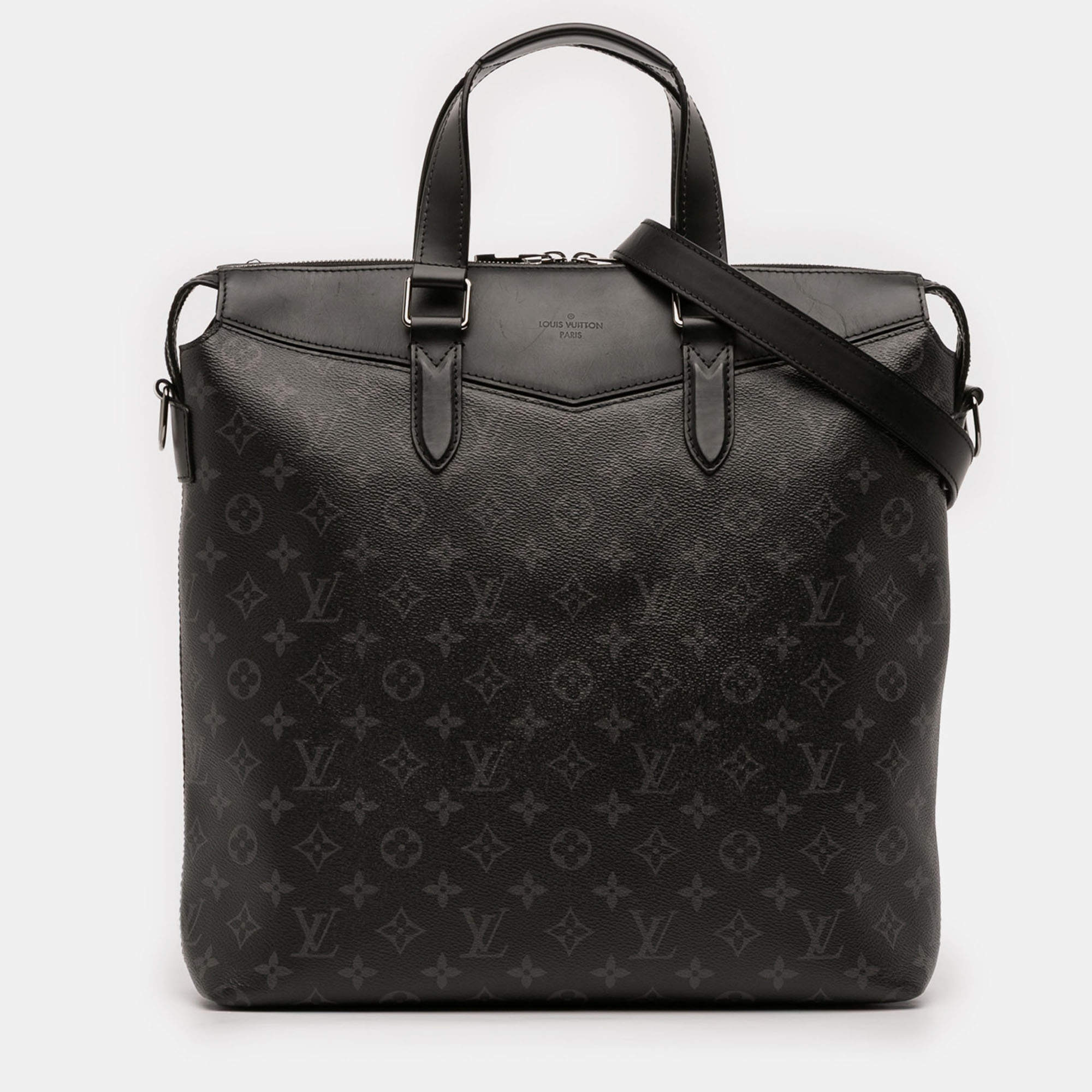 مملوكة مسبقًا Louis Vuitton Black Monogram Eclipse Explorer Tote