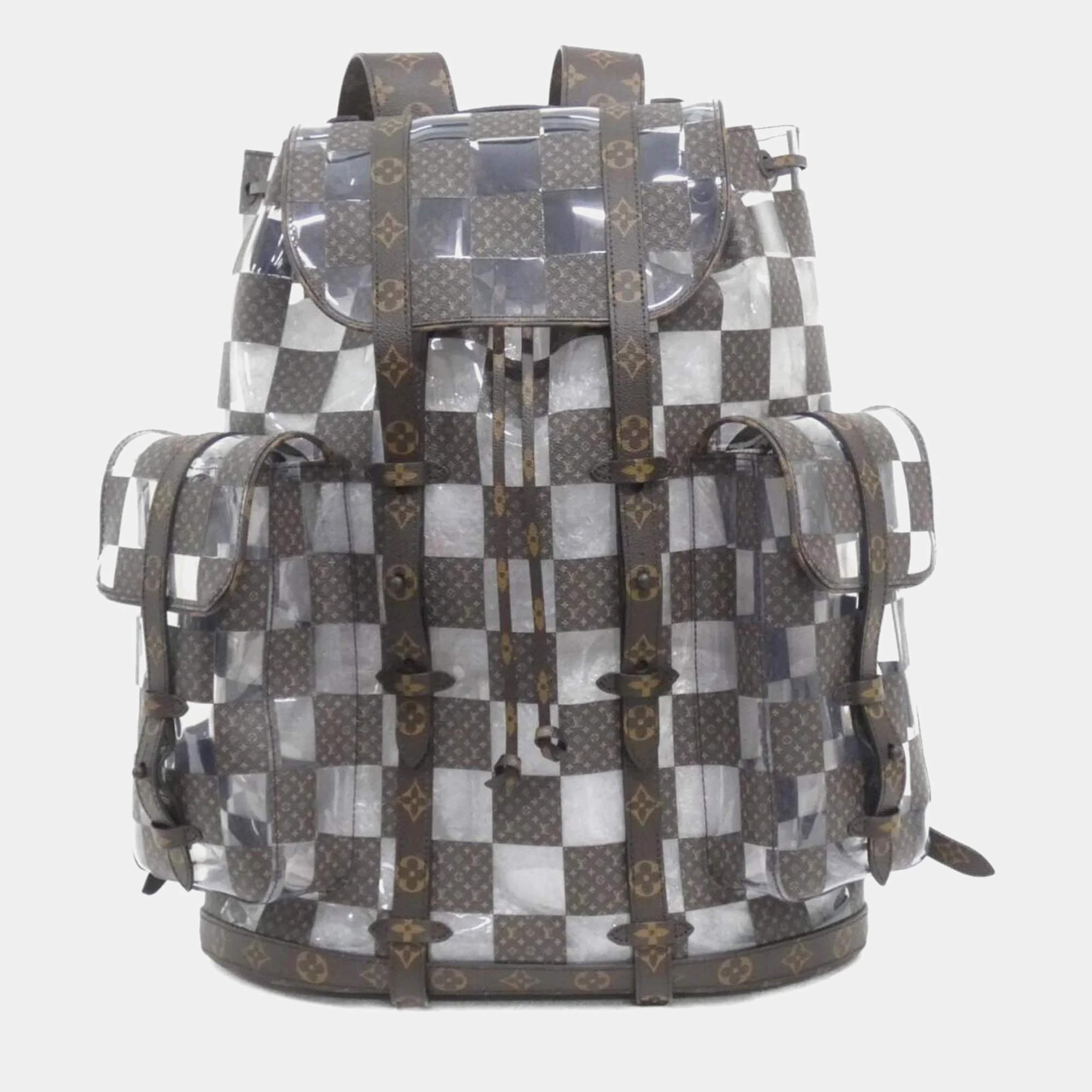 Pre Owned Louis Vuitton Monogram Chess Christopher MM Backpack
