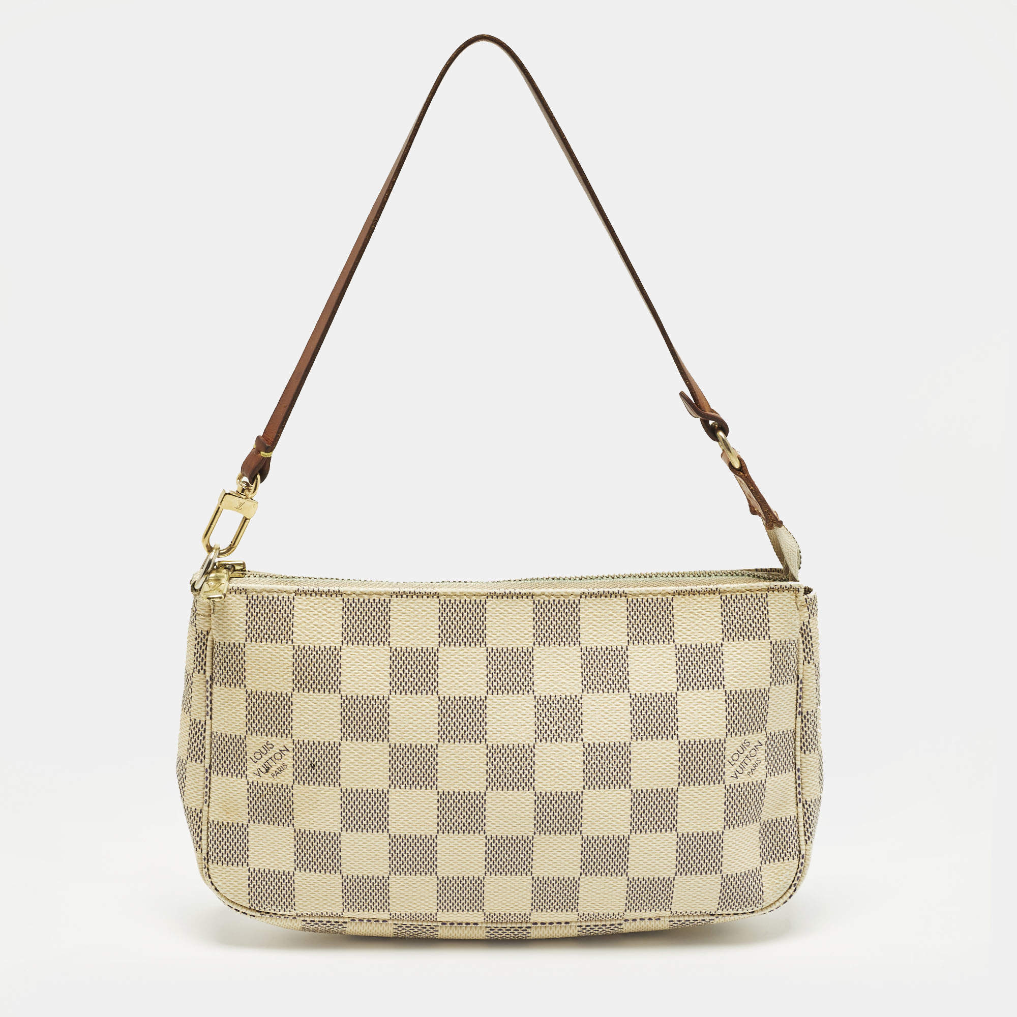 مملوكة مسبقًا Louis Vuitton Damier Azur Pochette Accessoires Bag