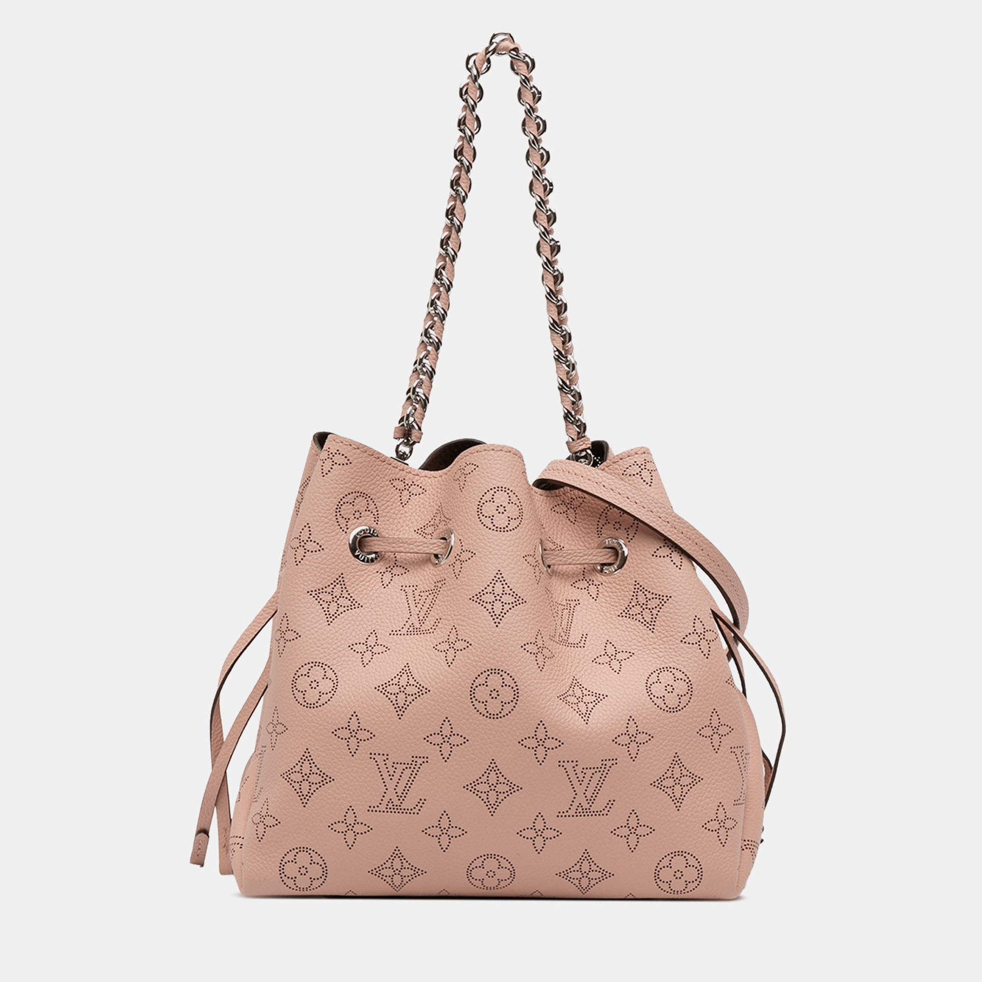 Pre Owned Louis Vuitton Pink Monogram Mahina Bella