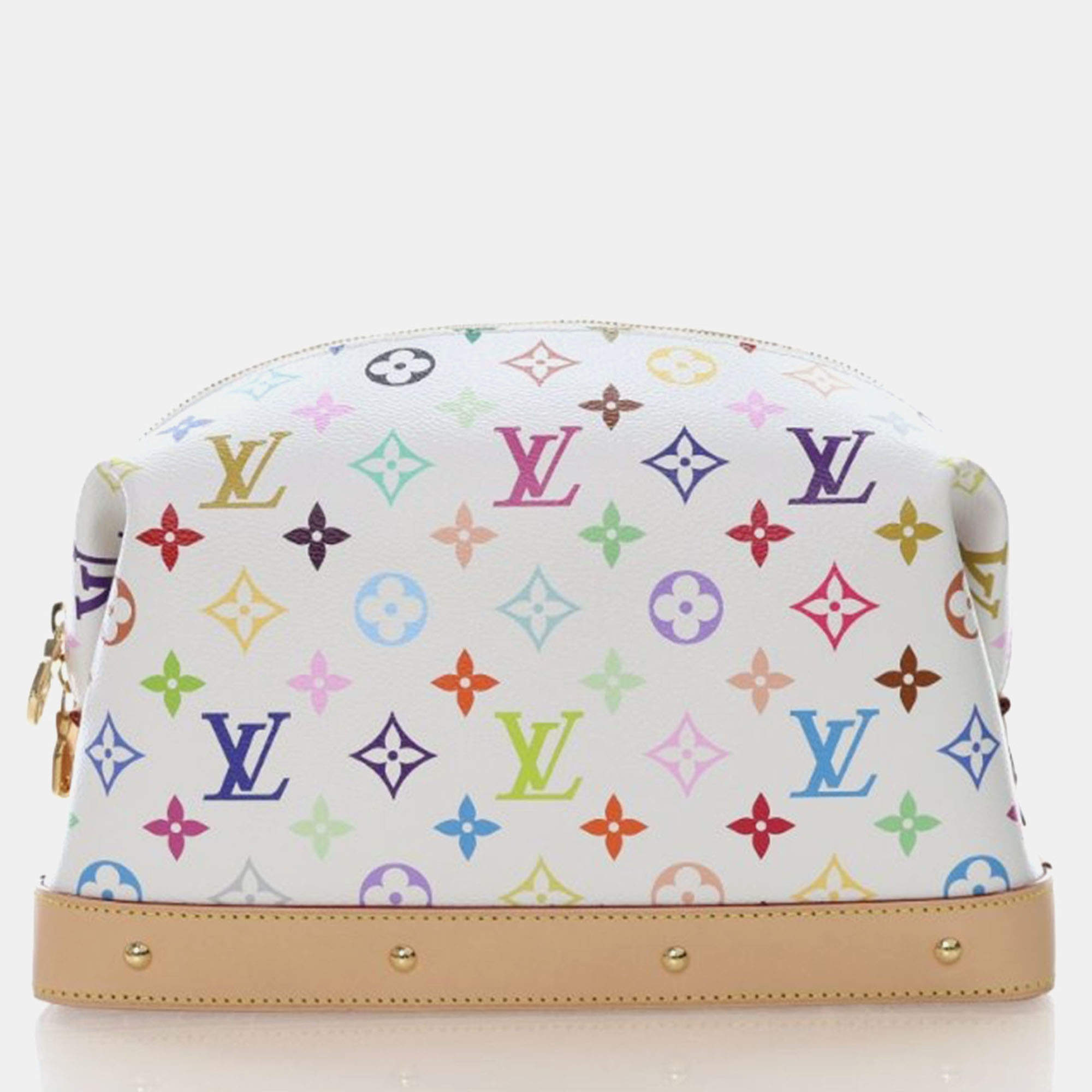 Pre Owned Louis Vuitton x Takashi Murakami Multicolor Monogram Cosmetic Pouch GM