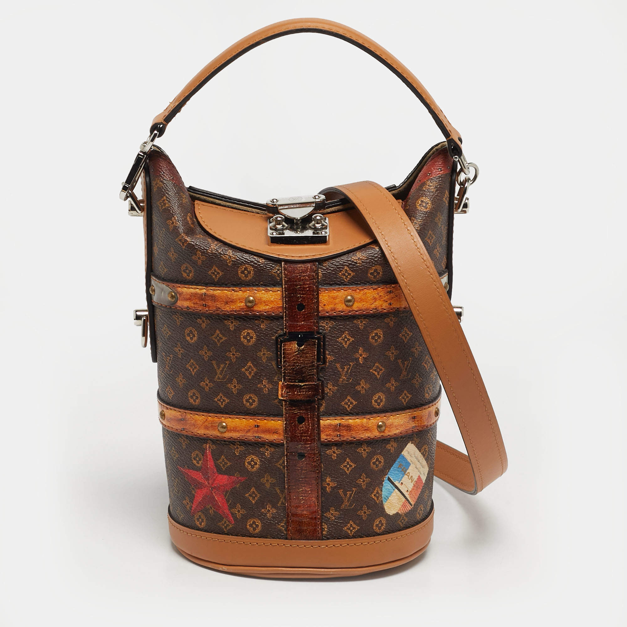 مملوكة مسبقًا Louis Vuitton Time Trunk Monogram Canvas Duffle Bag
