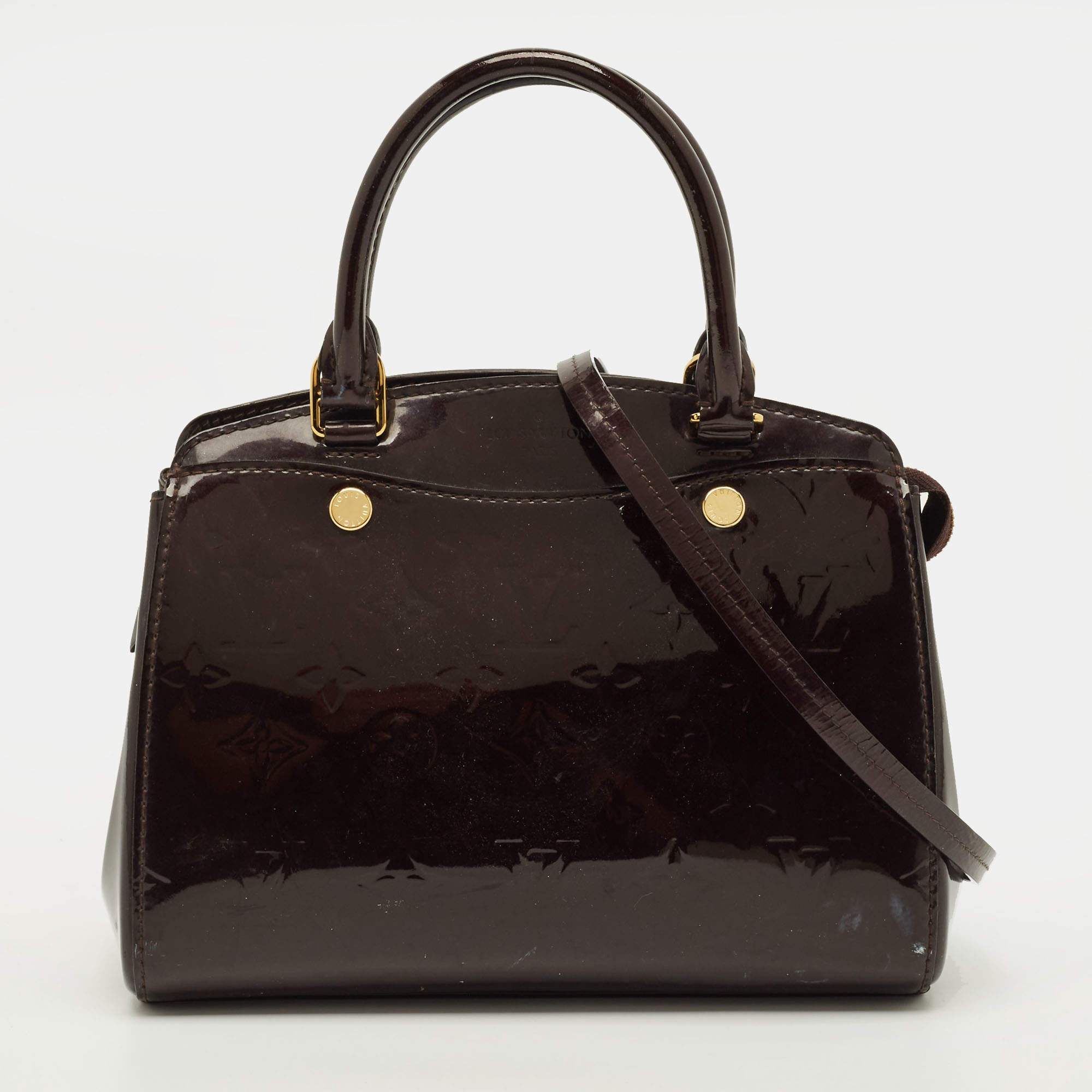 مملوكة مسبقًا Louis Vuitton Brea NM PM Amarante Monogram Vernis Bag