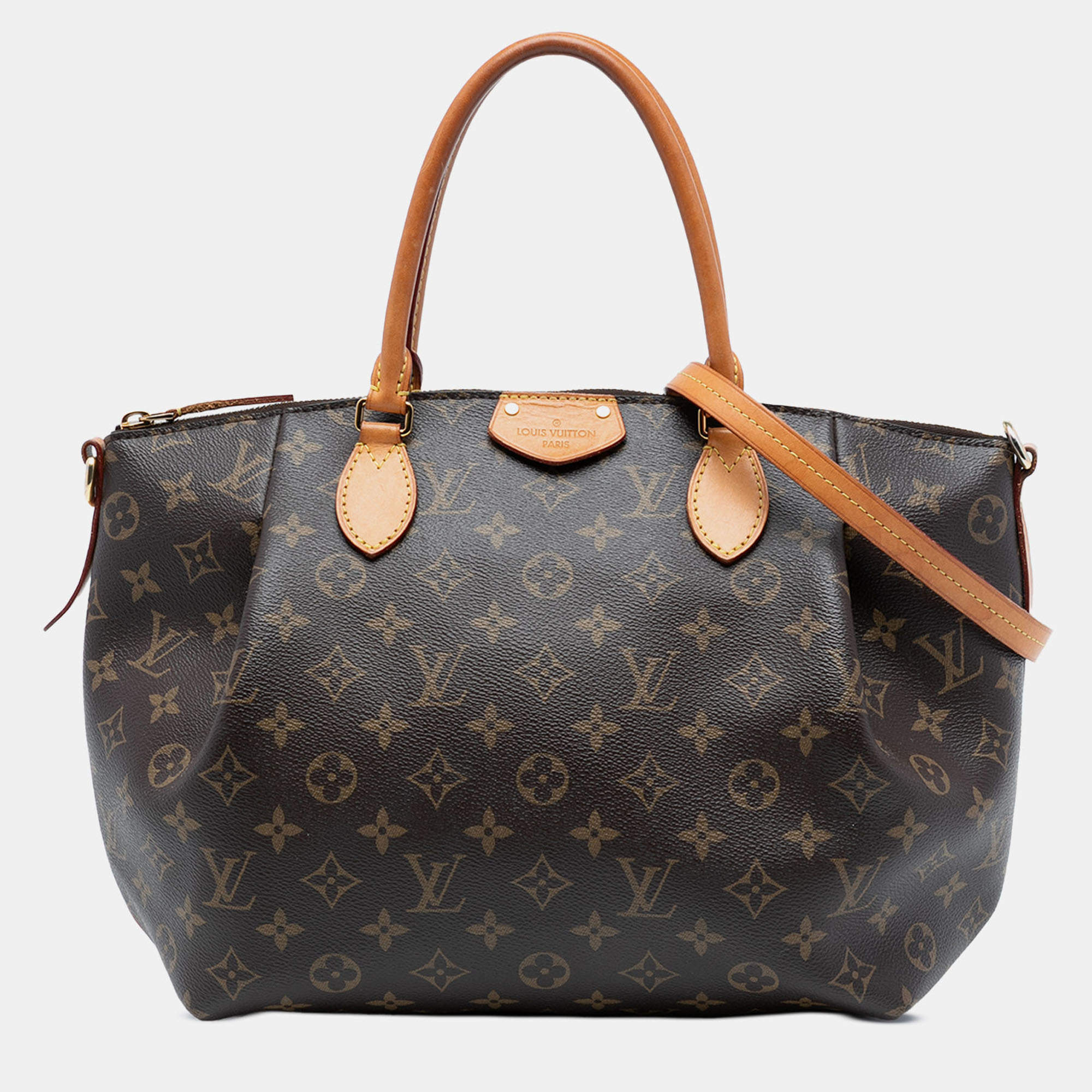 Pre Owned Louis Vuitton Brown Monogram Turenne MM Top Handle bag
