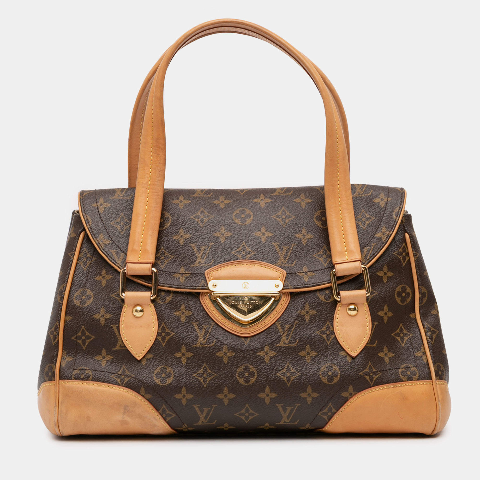 Pre Owned Louis Vuitton Brown Monogram Beverly GM