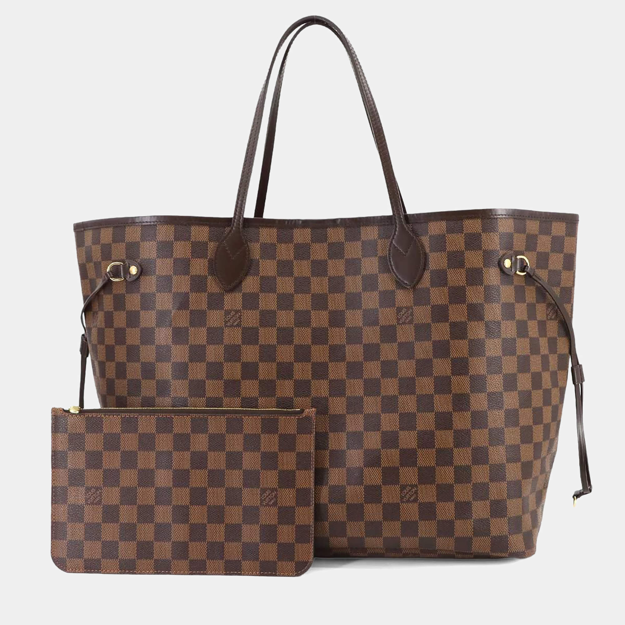 مملوكة مسبقًا Louis Vuitton Neverfull GM Ebene Cerise Damier Canvas Tote Bag