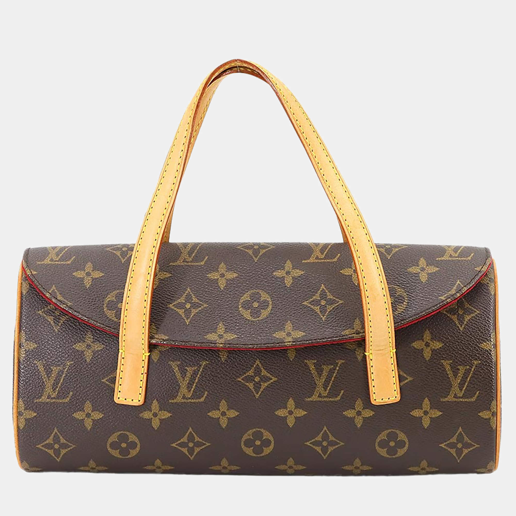 Pre Owned Louis Vuitton Sonatine Brown Monogram Canvas Handbag