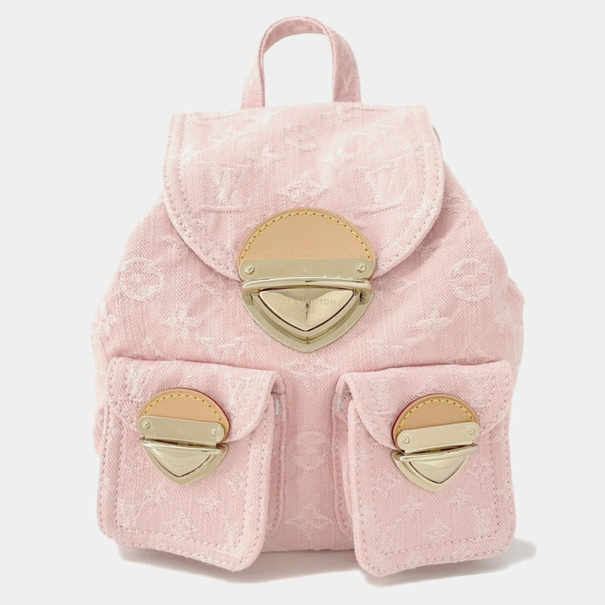 مملوكة مسبقًا Louis Vuitton Monogram Denim Venice Backpack Pink