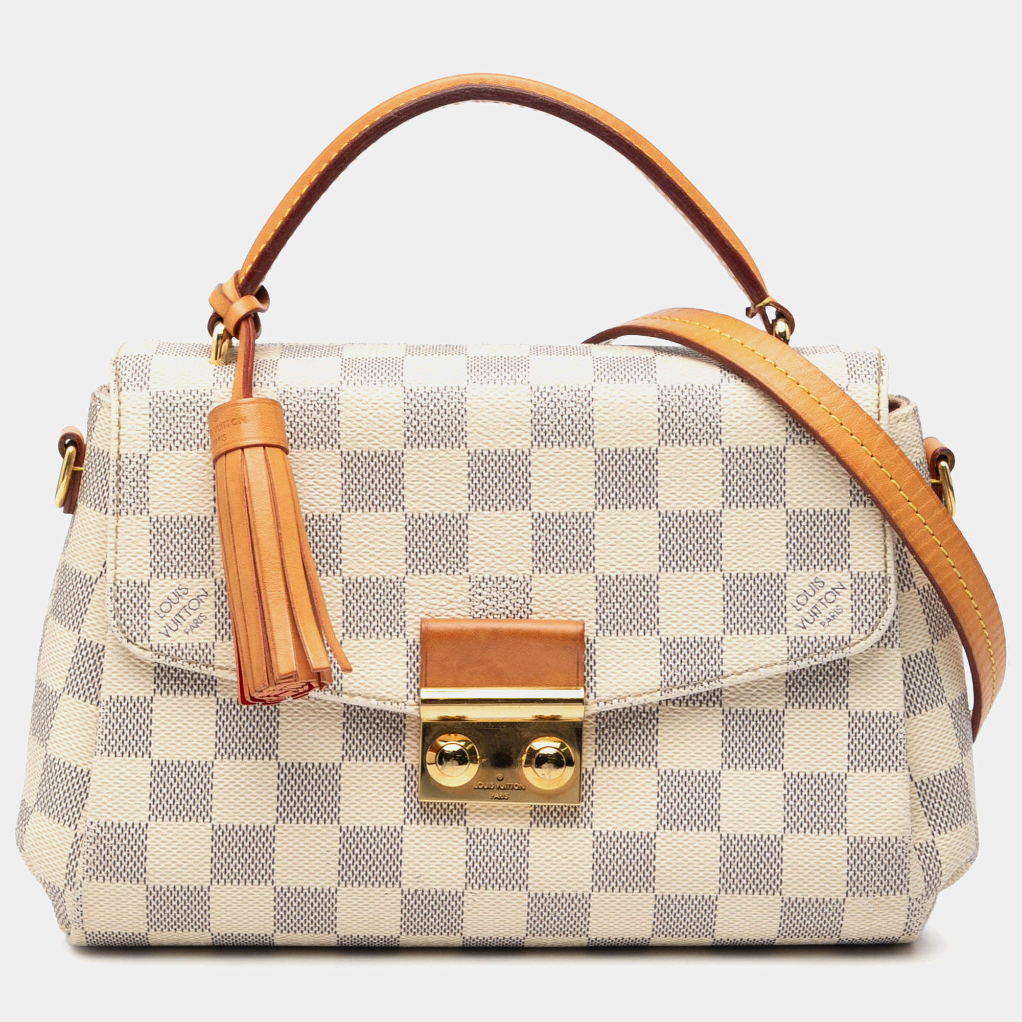 مملوكة مسبقًا حقيبة لويس فيتون كرويزيت دامير أزور أبيض