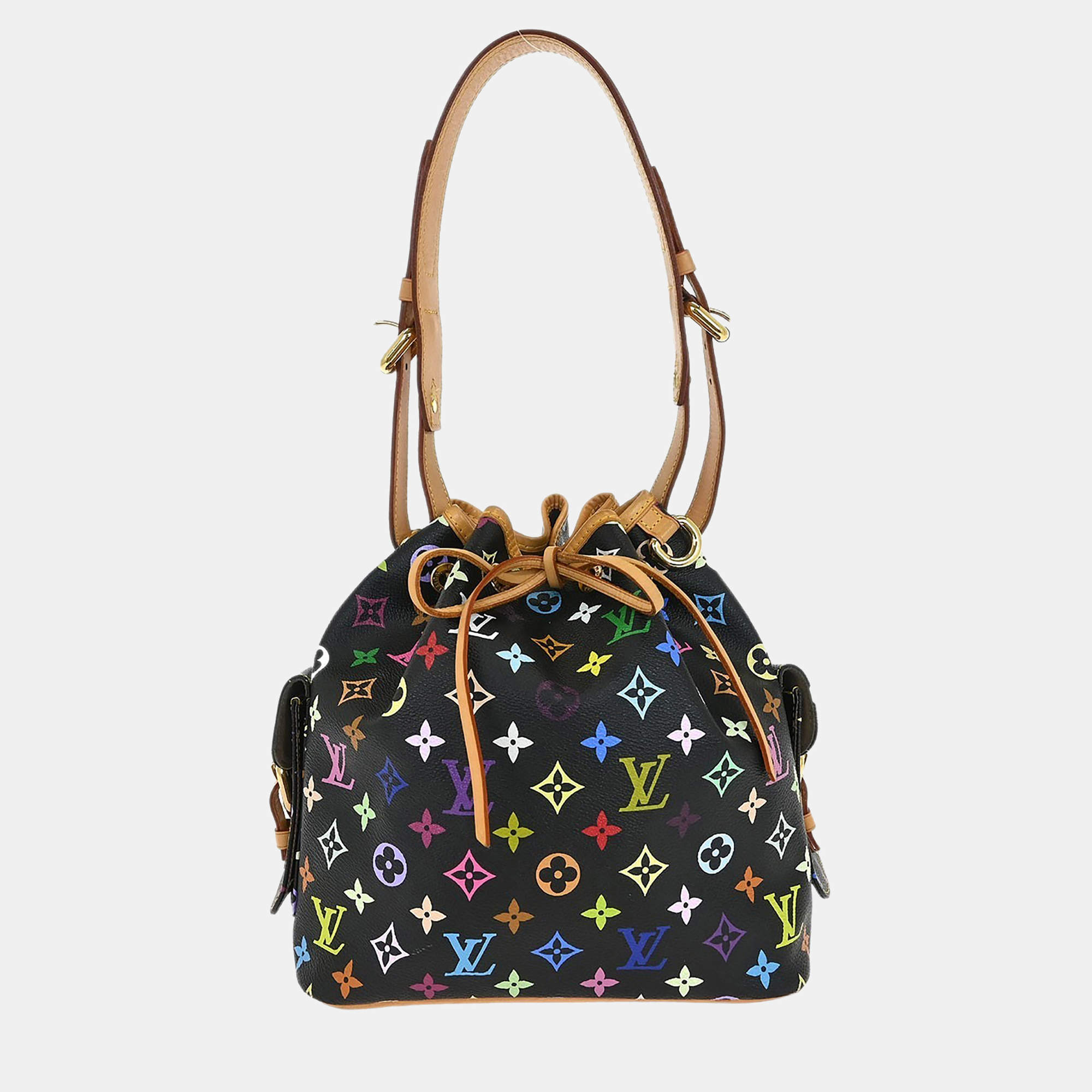 مملوكة مسبقًا Louis Vuitton Black Monogram Multicolor Petite Noe Handbag