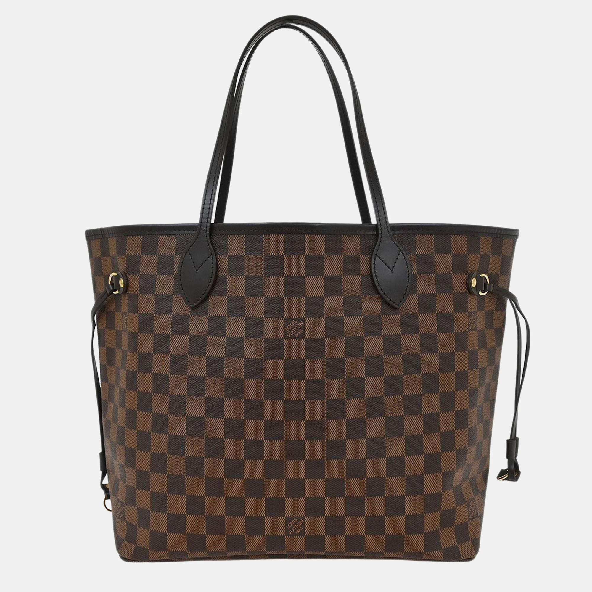 مملوكة مسبقًا Louis Vuitton Damier Neverfull Mm Shoulder Tote Bag