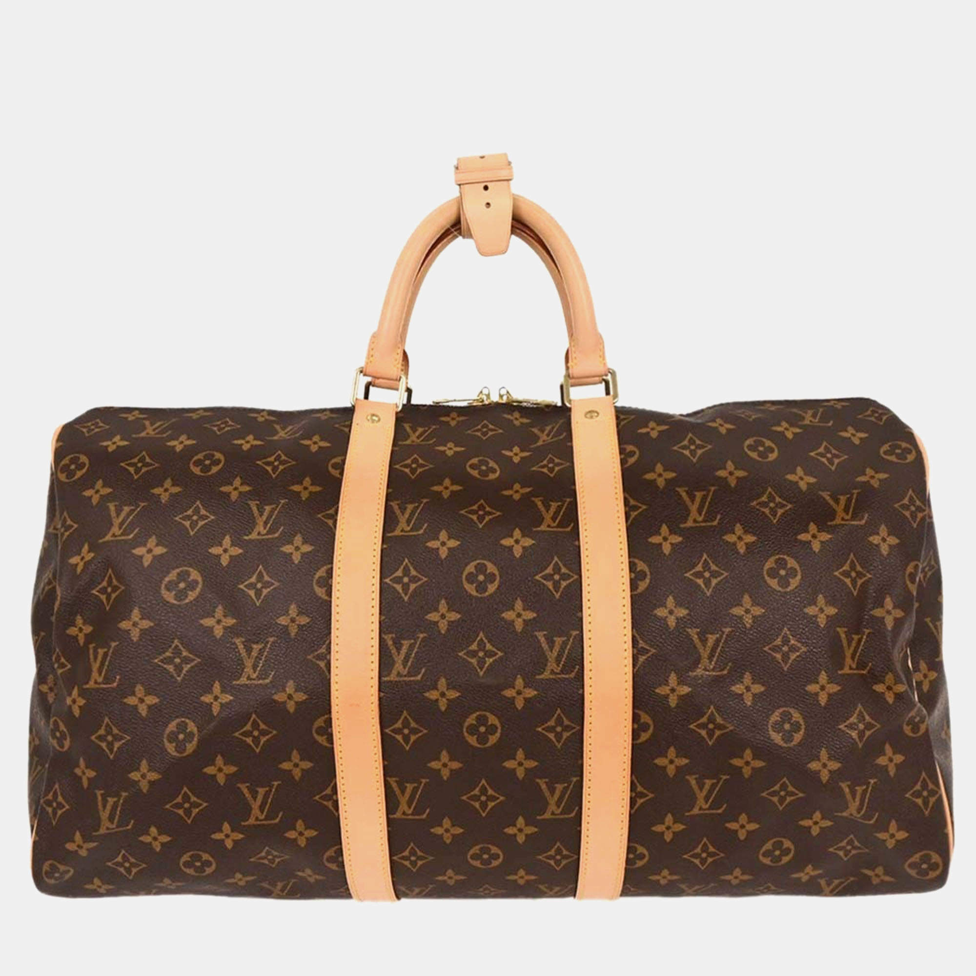 مملوكة مسبقًا Louis Vuitton Monogram Keepall 50 Duffle Travel Handbag