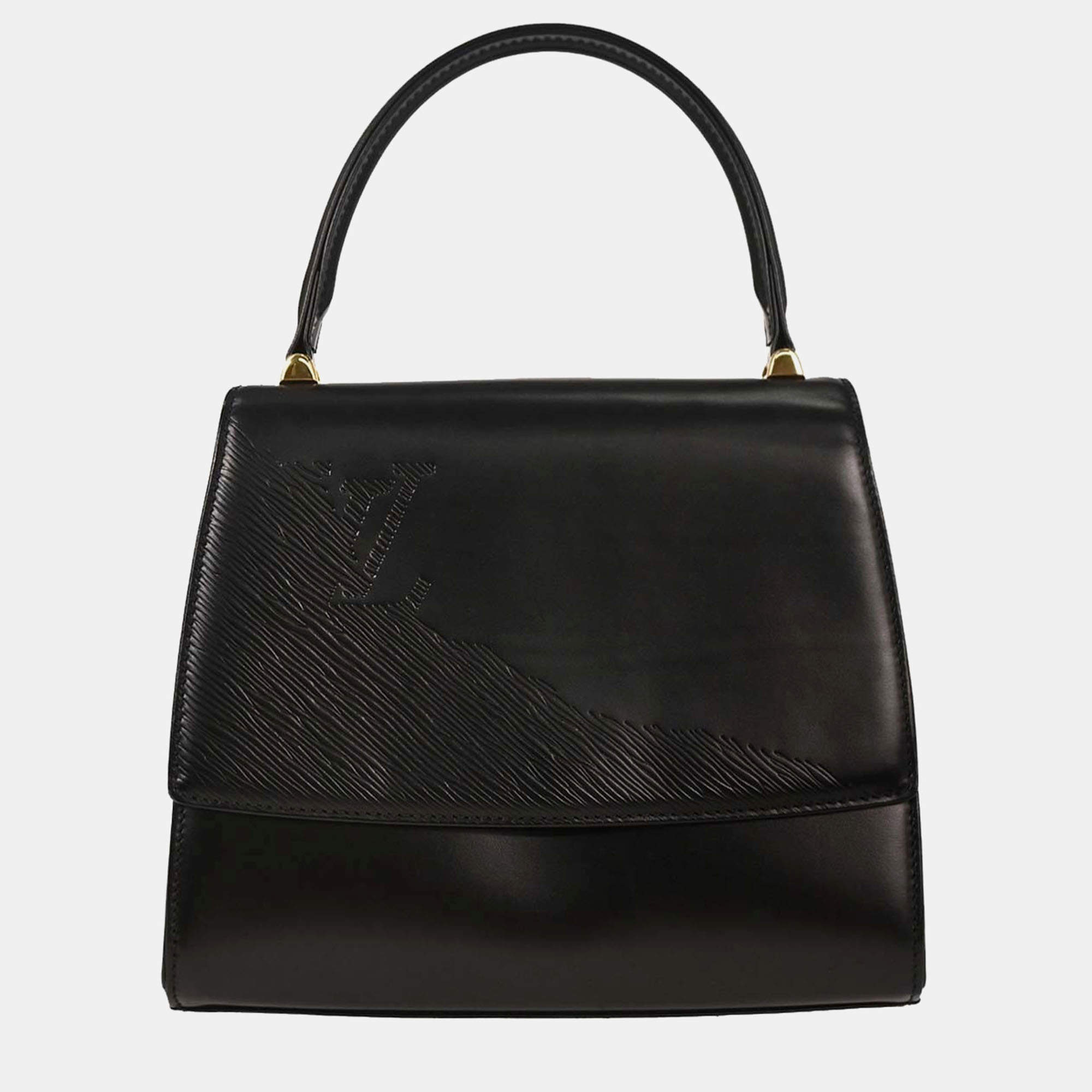 Pre Owned Louis Vuitton Black Opera Athens Handbag