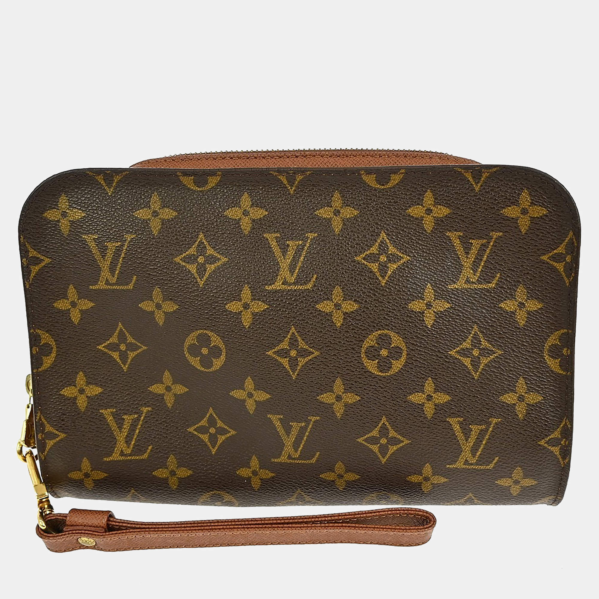 Pre Owned Louis Vuitton Orsay Clutch Handbag Monogram Canvas