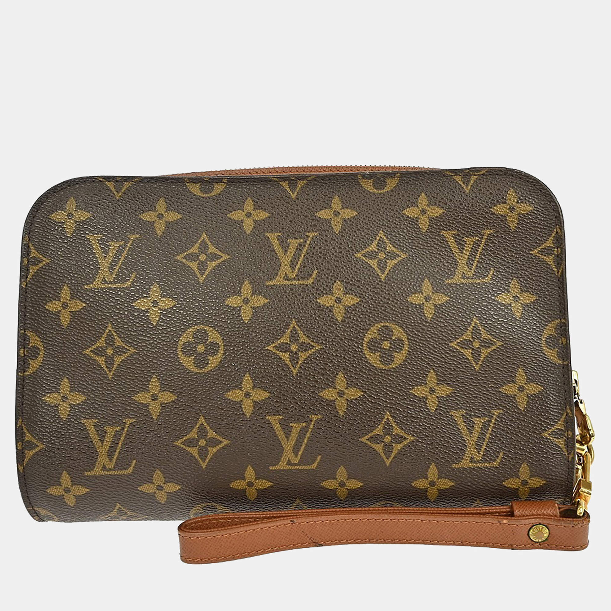 Pre Owned Louis Vuitton Orsay Clutch Handbag Monogram Canvas