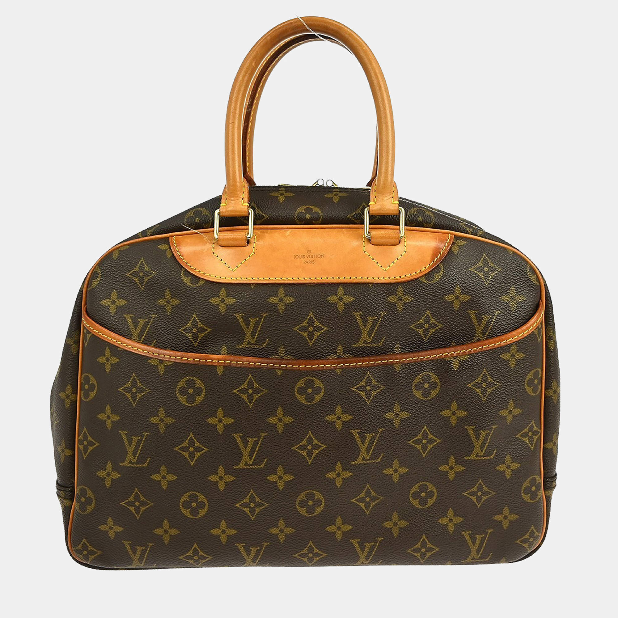 Pre Owned Louis Vuitton Deauville Monogram Canvas Bowling Bag