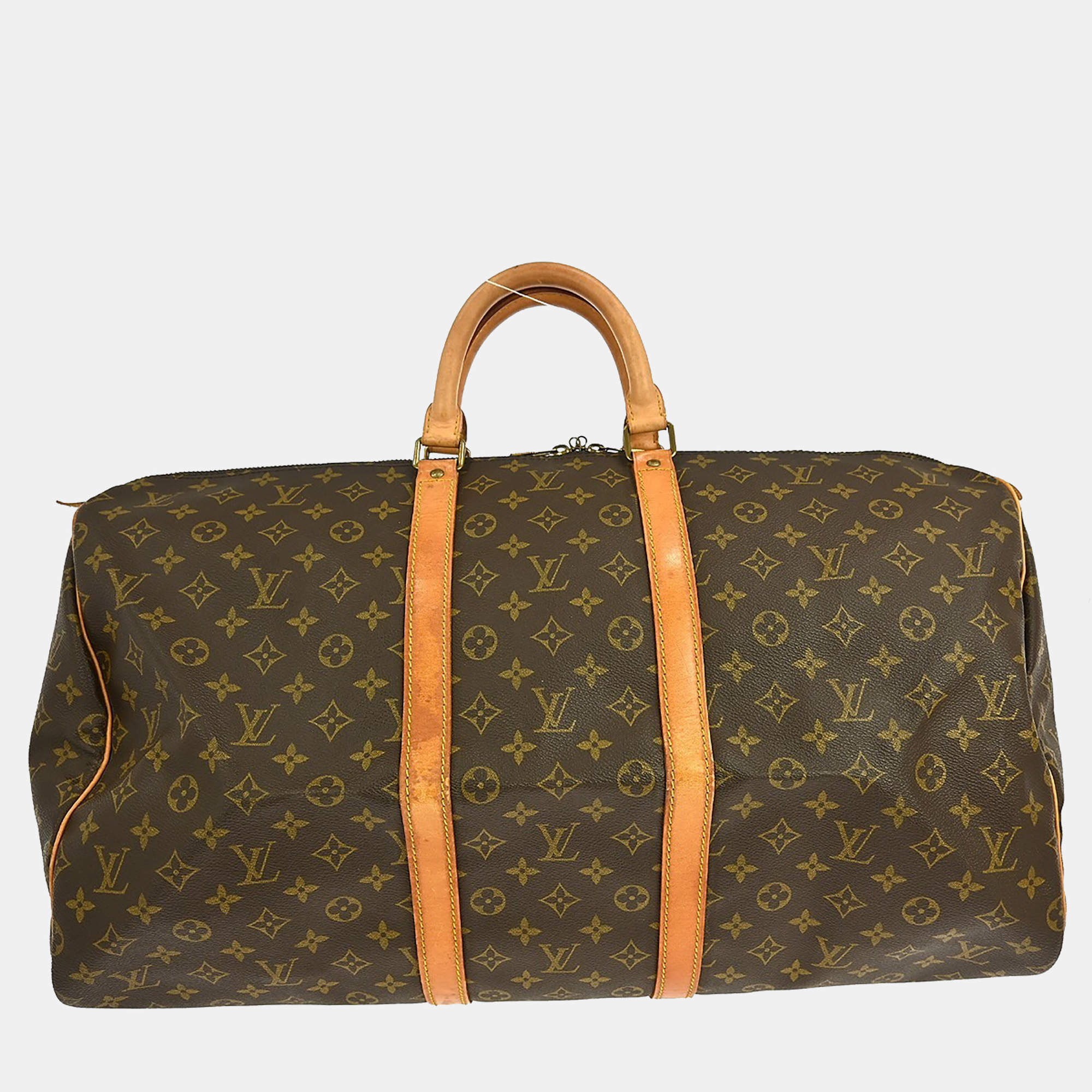 مملوكة مسبقًا Louis Vuitton Keepall 55 Travel Handbag Monogram