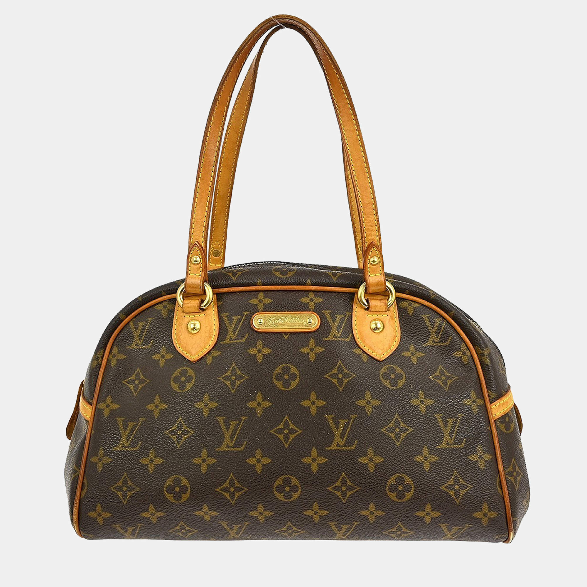 Pre Owned Louis Vuitton Montorgueil Pm Hand Tote Bag Monogram