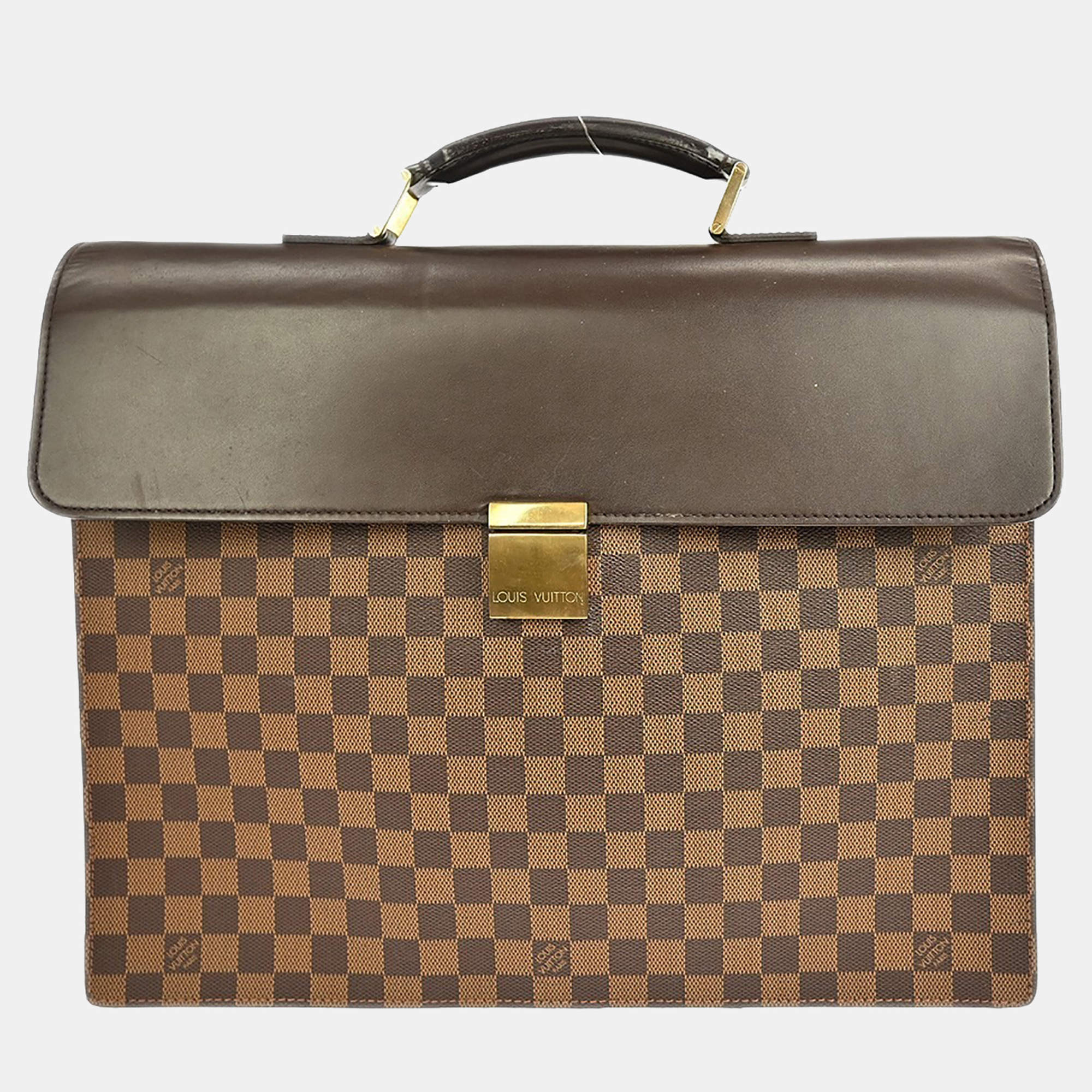 Pre Owned Louis Vuitton Damier Altona Gm Briefcase