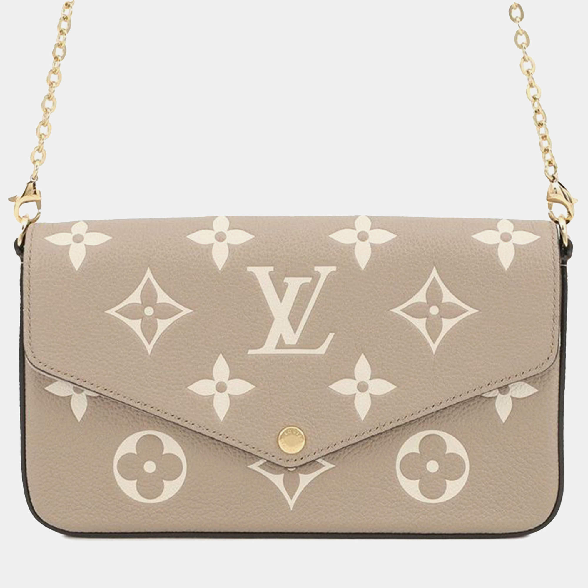 Pre Owned Louis Vuitton Bicolor Monogram Empreinte Pochette Felicie