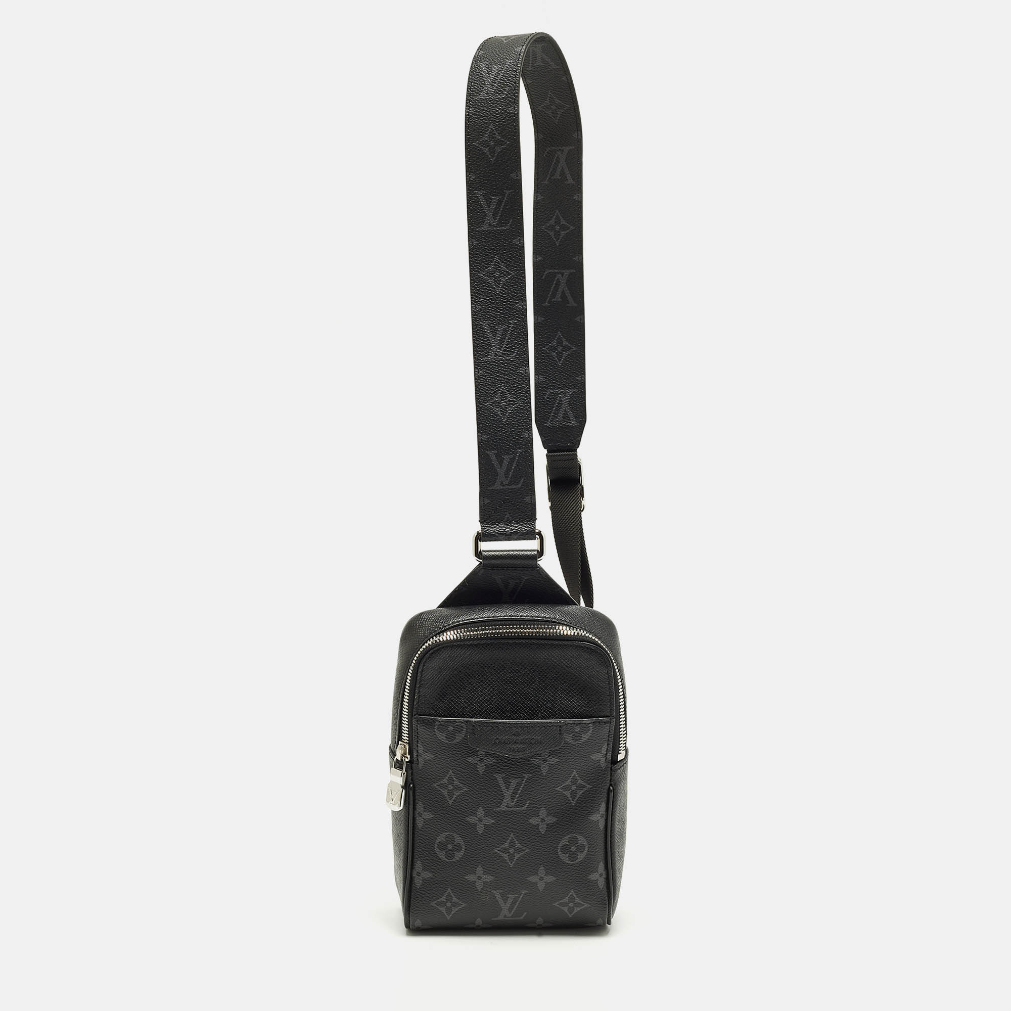 Pre Owned Louis Vuitton Outdoor Monogram Eclipse Canvas Sling Bag
