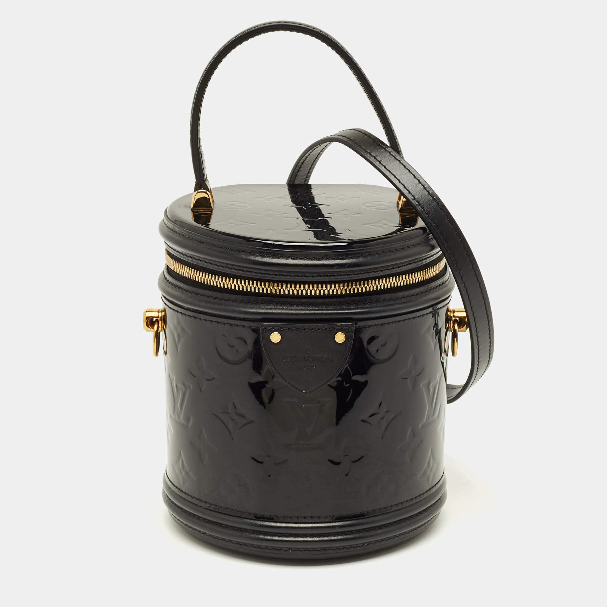 مملوكة مسبقًا Louis Vuitton Cannes Black Magnetique Monogram Vernis Bag