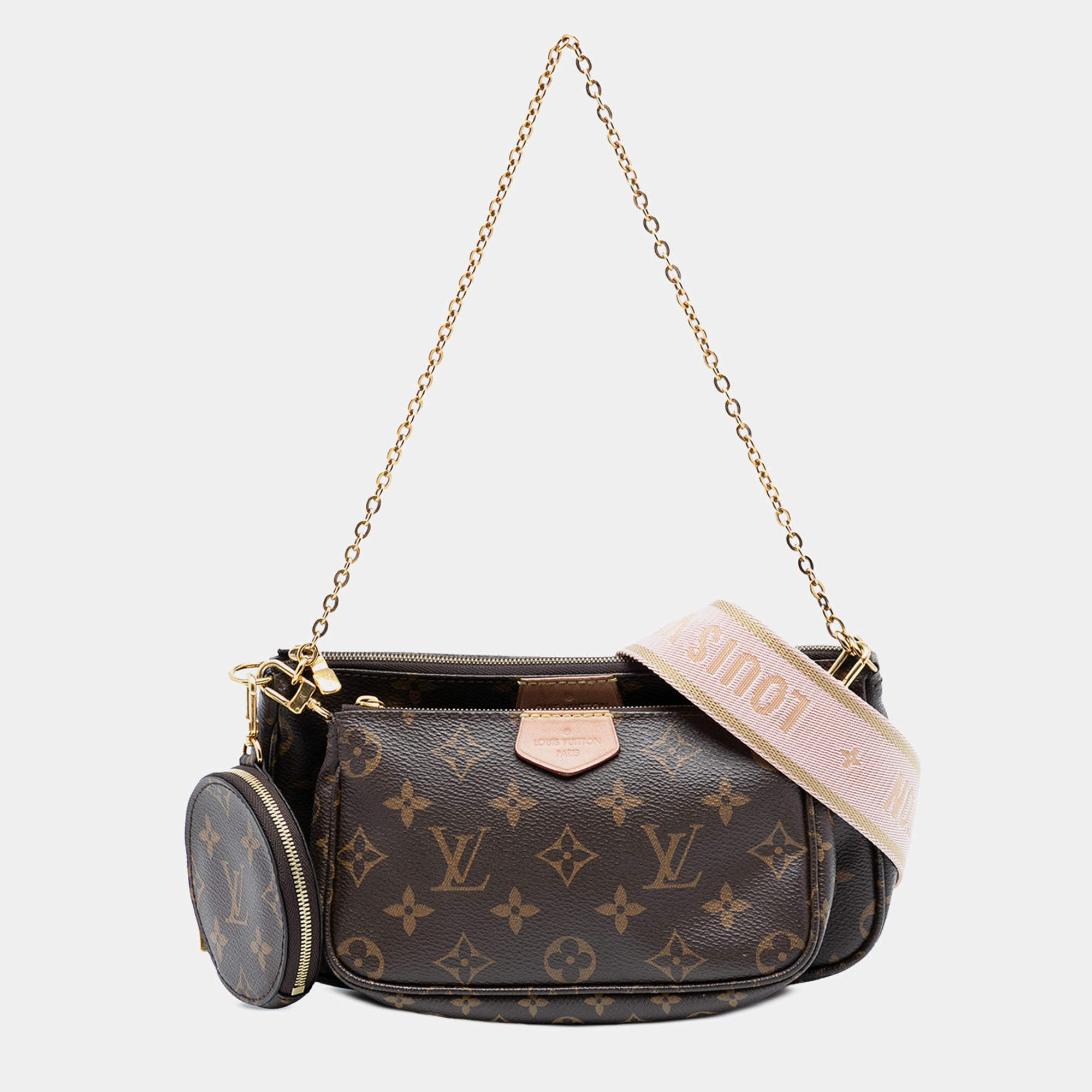 Pre Owned Louis Vuitton Brown Monogram Multi Pochette Accessoires
