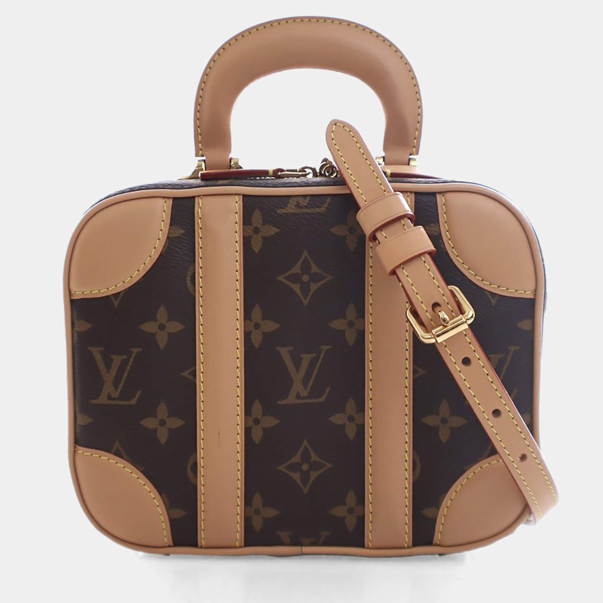 Pre Owned Louis Vuitton Brown Monogram Valisette BB