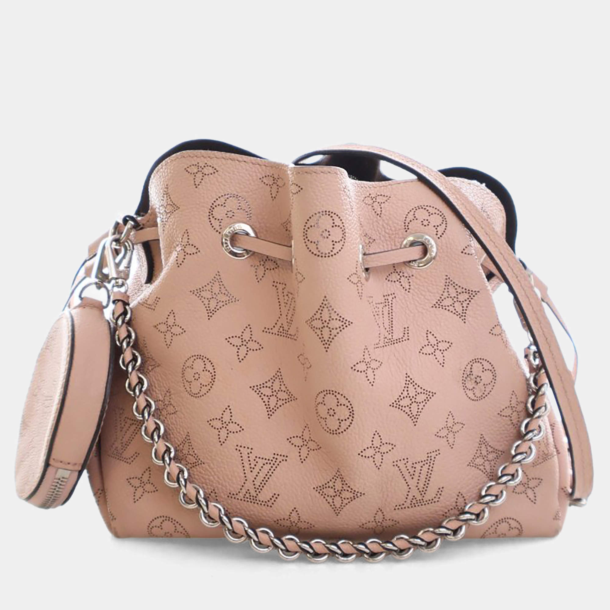 Pre Owned Louis Vuitton Pink Monogram Mahina Bella