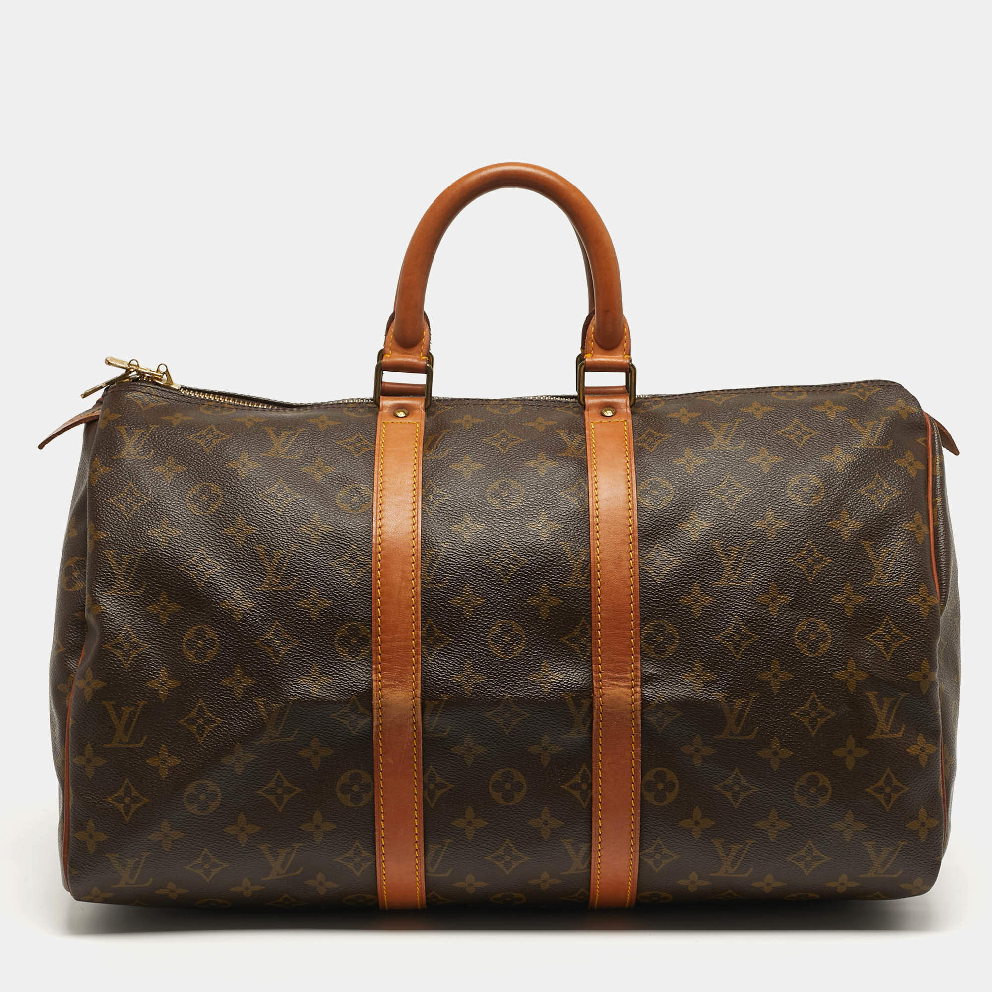 Pre Owned Louis Vuitton Keepall 45 Monogram Canvas Duffel Bag