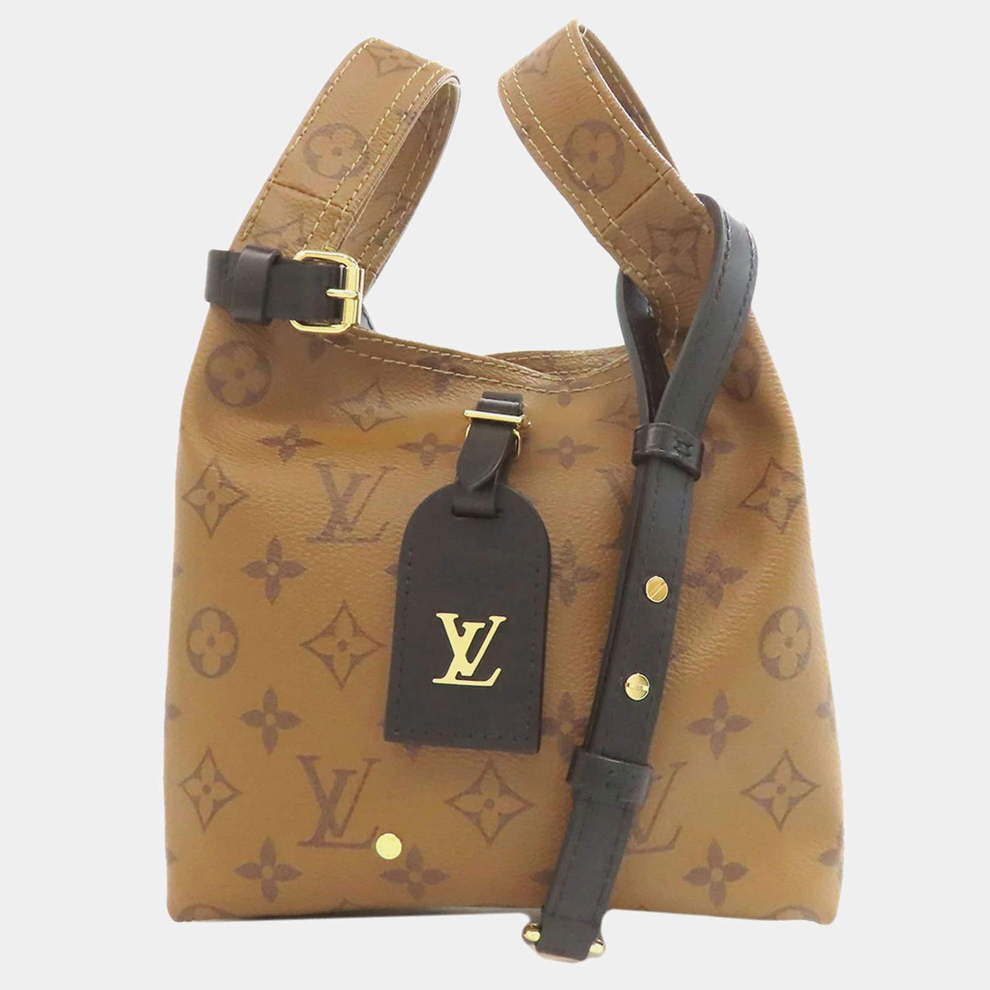 Pre Owned Louis Vuitton Atlantis Bb Handbag Monogram Reverse