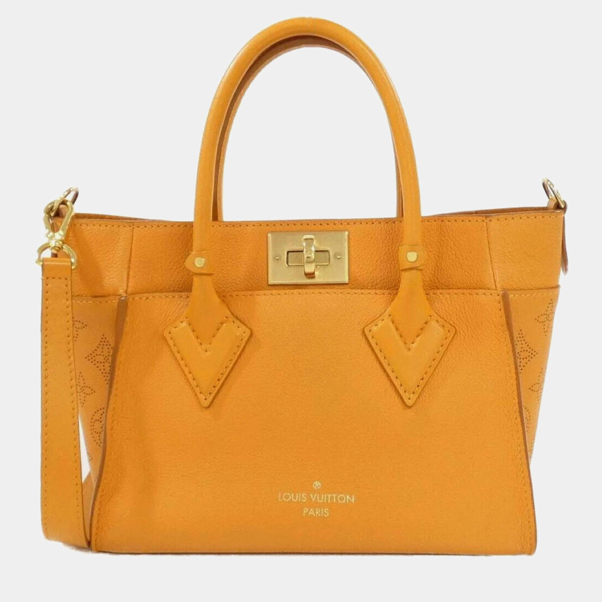 مملوكة مسبقًا Louis Vuitton On My Side PM Calfskin Leather Top Handle Bag