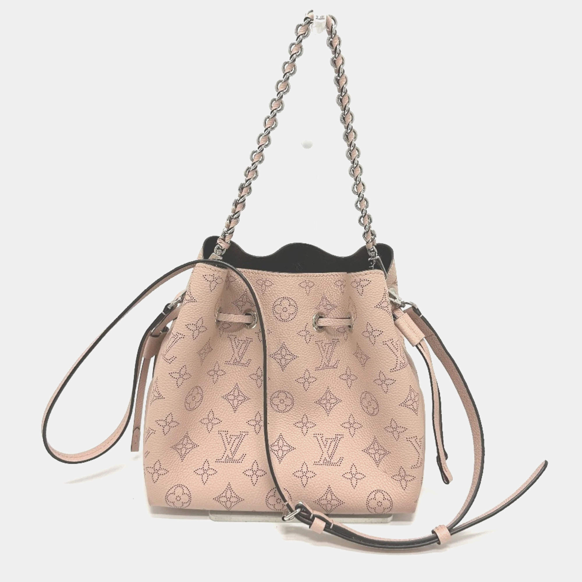 مملوكة مسبقًا Louis Vuitton Monogram Mahina Bella Pink Mahina Calfskin Leather Shoulder Bag