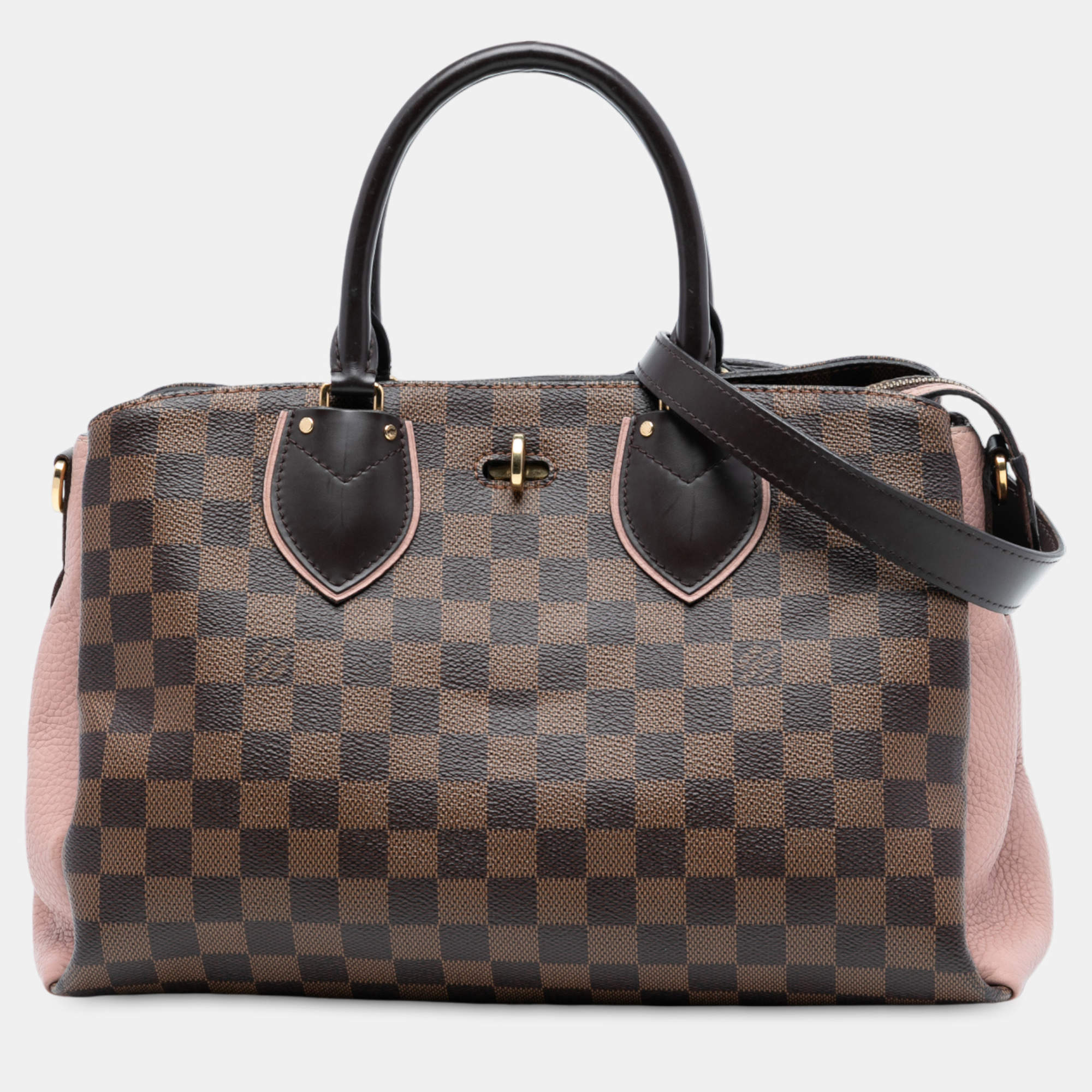 مملوكة مسبقًا Louis Vuitton Brown/Pink Damier Ebene Normandy