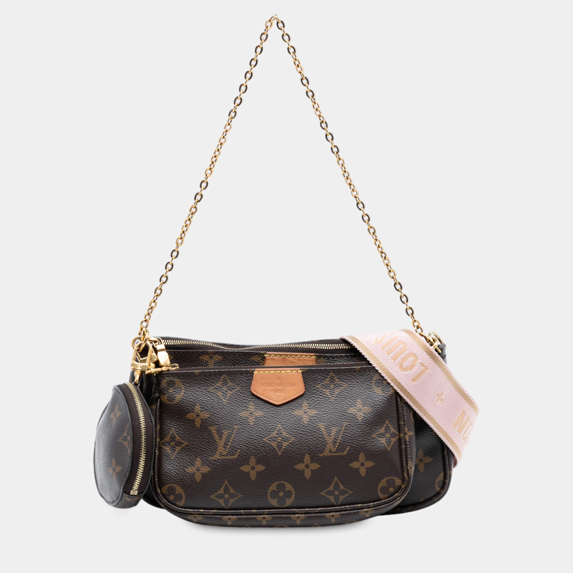 Pre Owned Louis Vuitton Brown Monogram Multi Pochette Accessoires