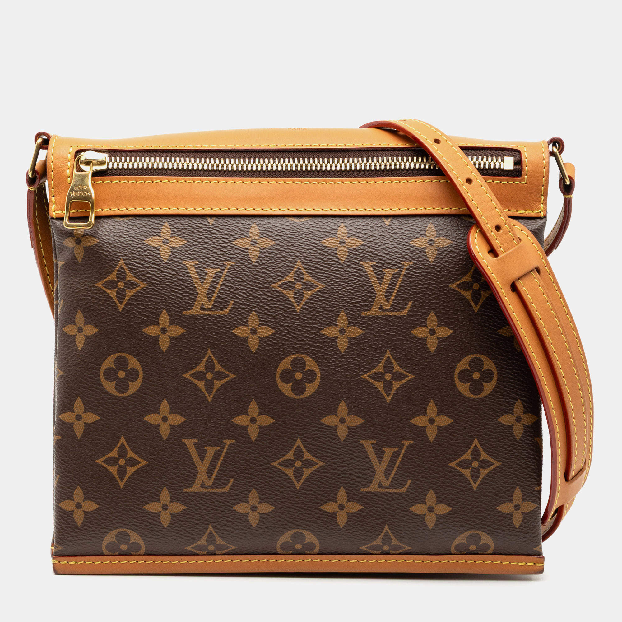 مملوكة مسبقًا Louis Vuitton Brown Monogram Saumur Messenger PM