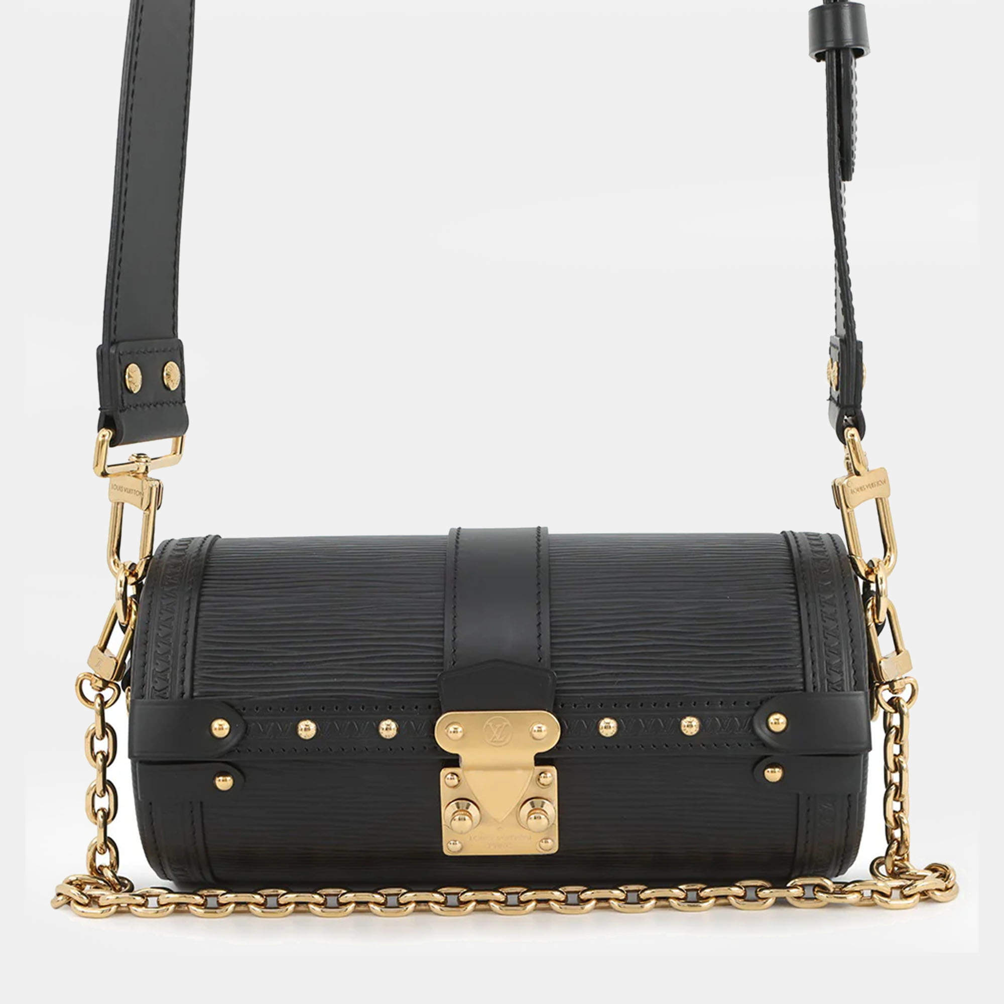 Pre Owned حقيبة لوي فيتون بابيلون ترانك نوير جلد إبي