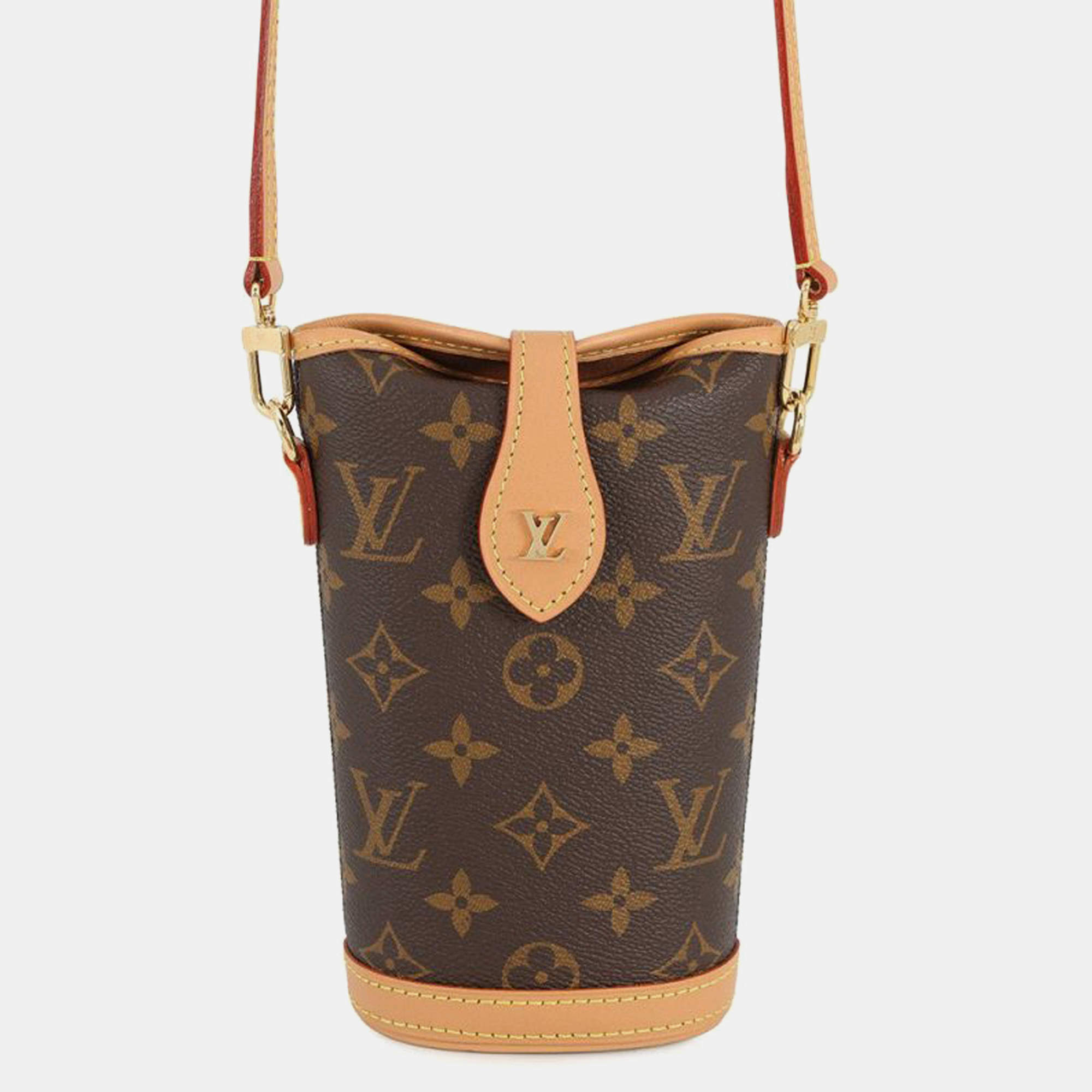 مملوكة مسبقًا Louis Vuitton Brown Monogram Fold Me Pouch