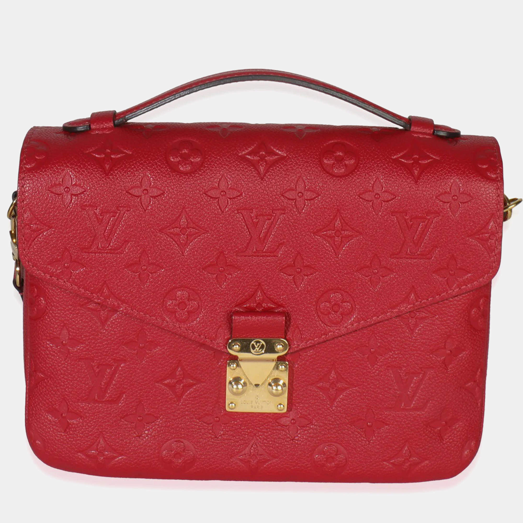 مملوكة مسبقًا Louis Vuitton Scarlet Monogram Empreinte Pochette Metis