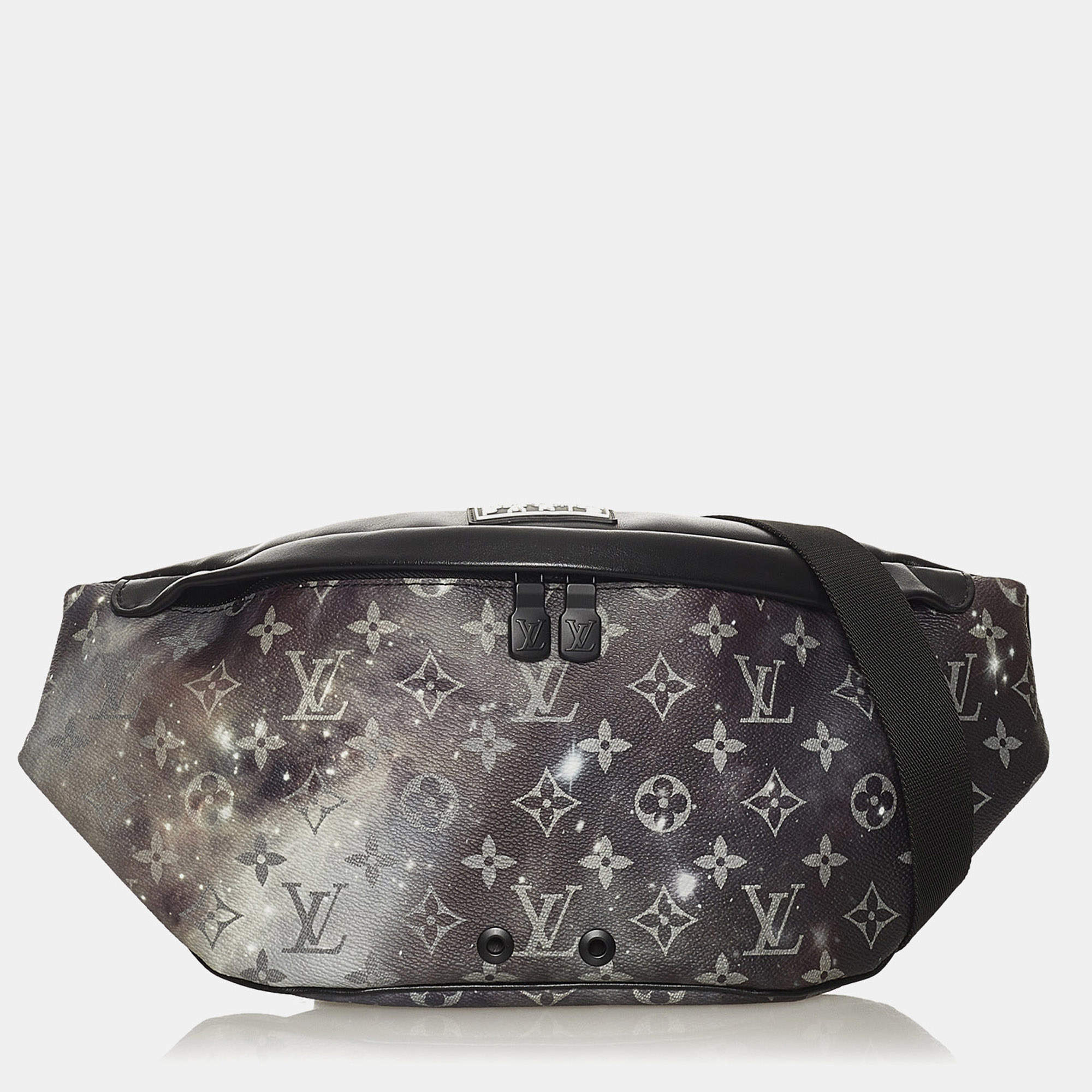 Pre Owned Louis Vuitton Black Monogram Galaxy Discovery Bumbag