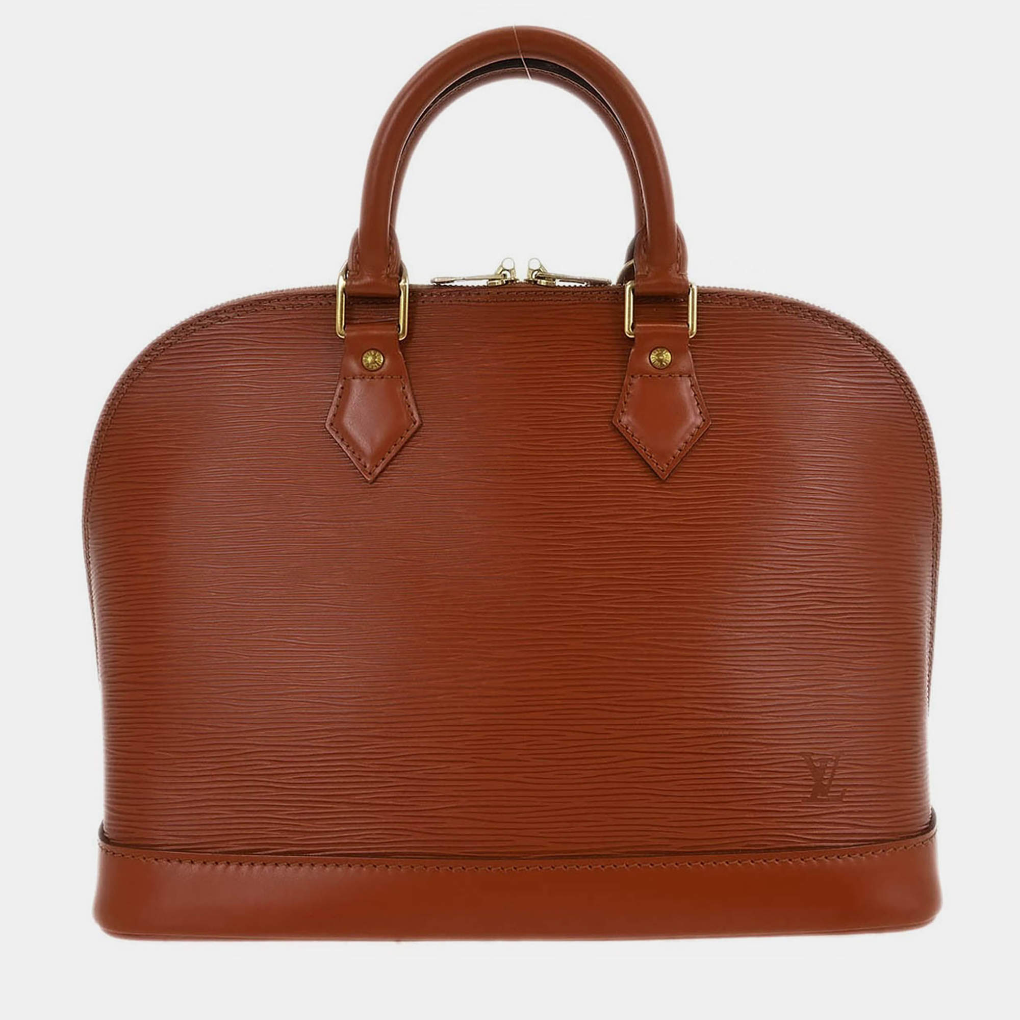 Pre Owned Louis Vuitton Brown Epi Alma Handbag