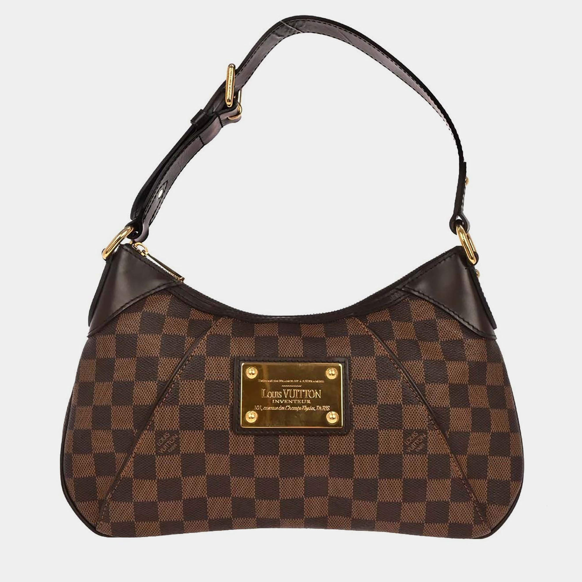 Pre Owned Louis Vuitton Damier Thames PM Hobo Handbag