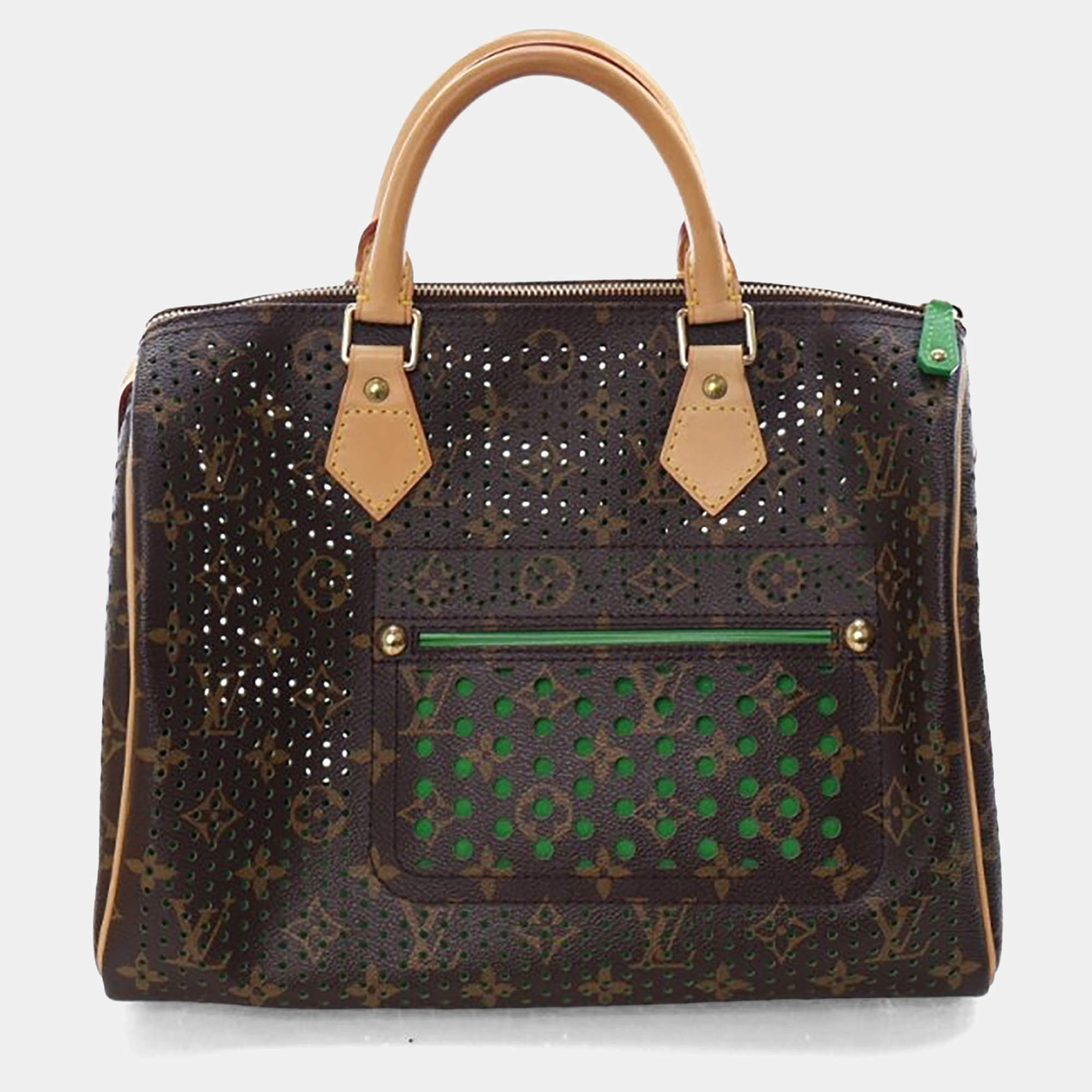 Pre Owned Louis Vuitton Perforated Monogram Speedy 30