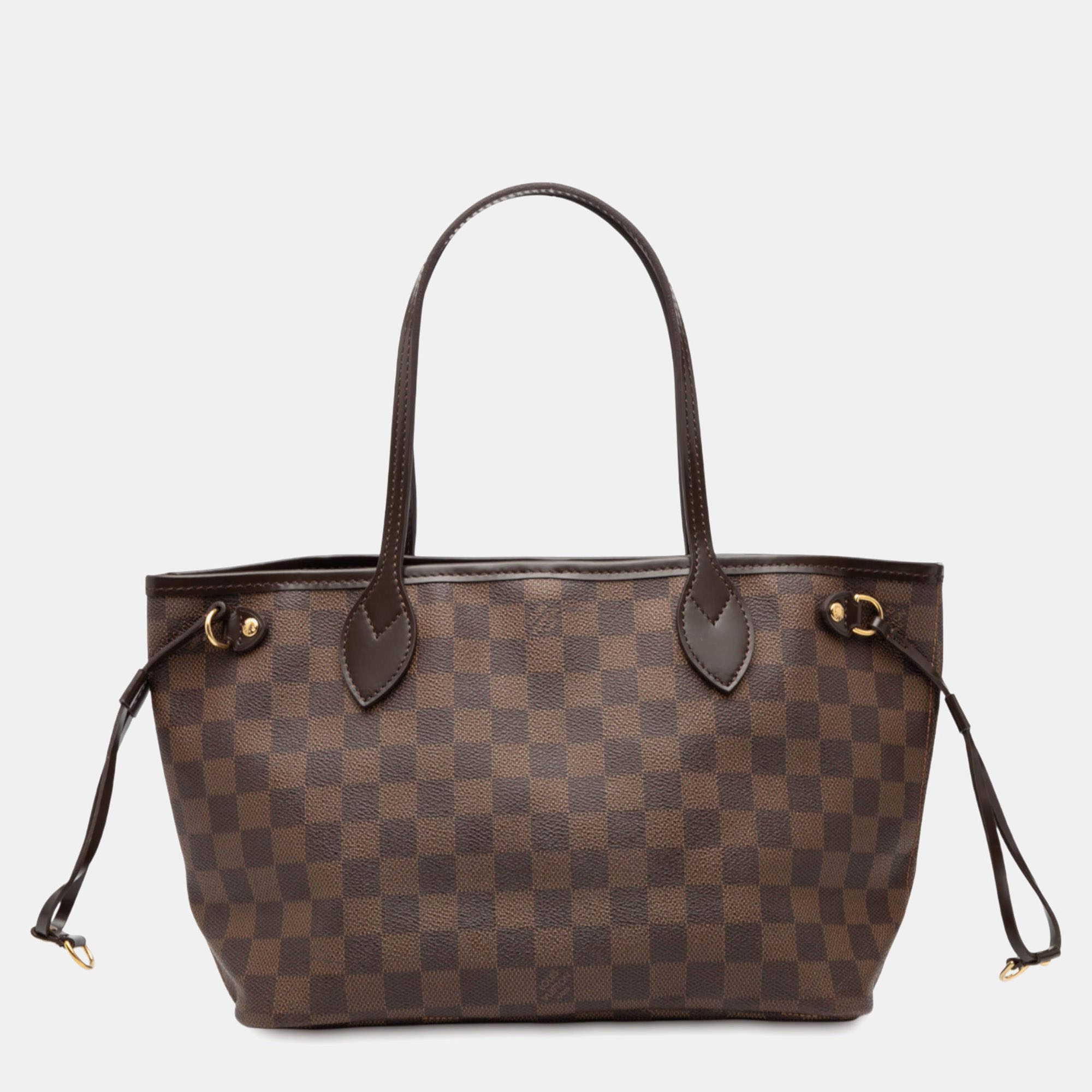 Pre Owned Louis Vuitton Brown Damier Ebene Neverfull PM