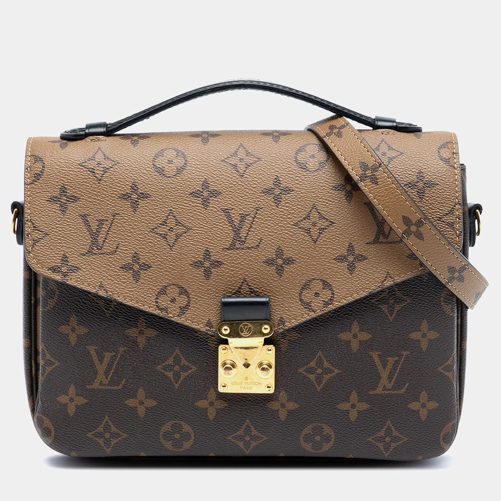 مملوكة مسبقًا Louis Vuitton Brown Monogram Reverse Pochette Metis
