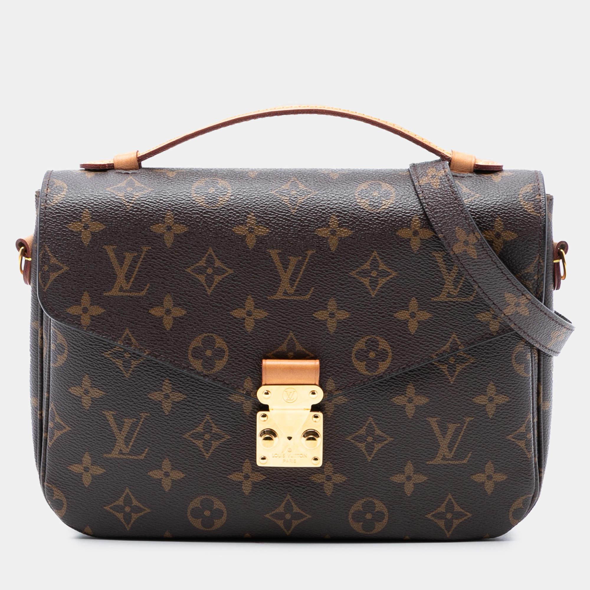 مملوكة مسبقًا Louis Vuitton Brown Monogram Pochette Metis